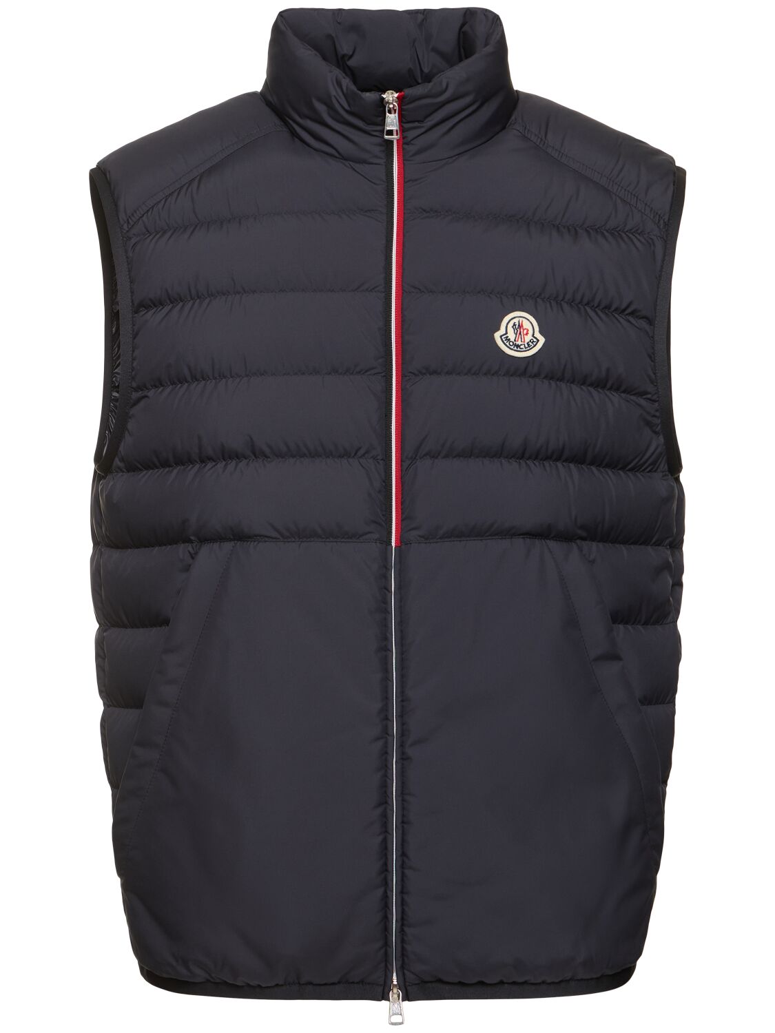 Shop Moncler Rabuons Tech Down Jacket In Navy