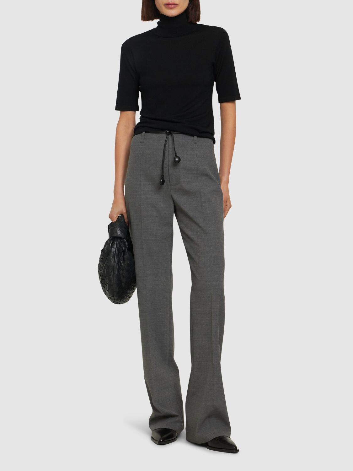 Shop 's Max Mara Gigi Wool Knitted Top In Black