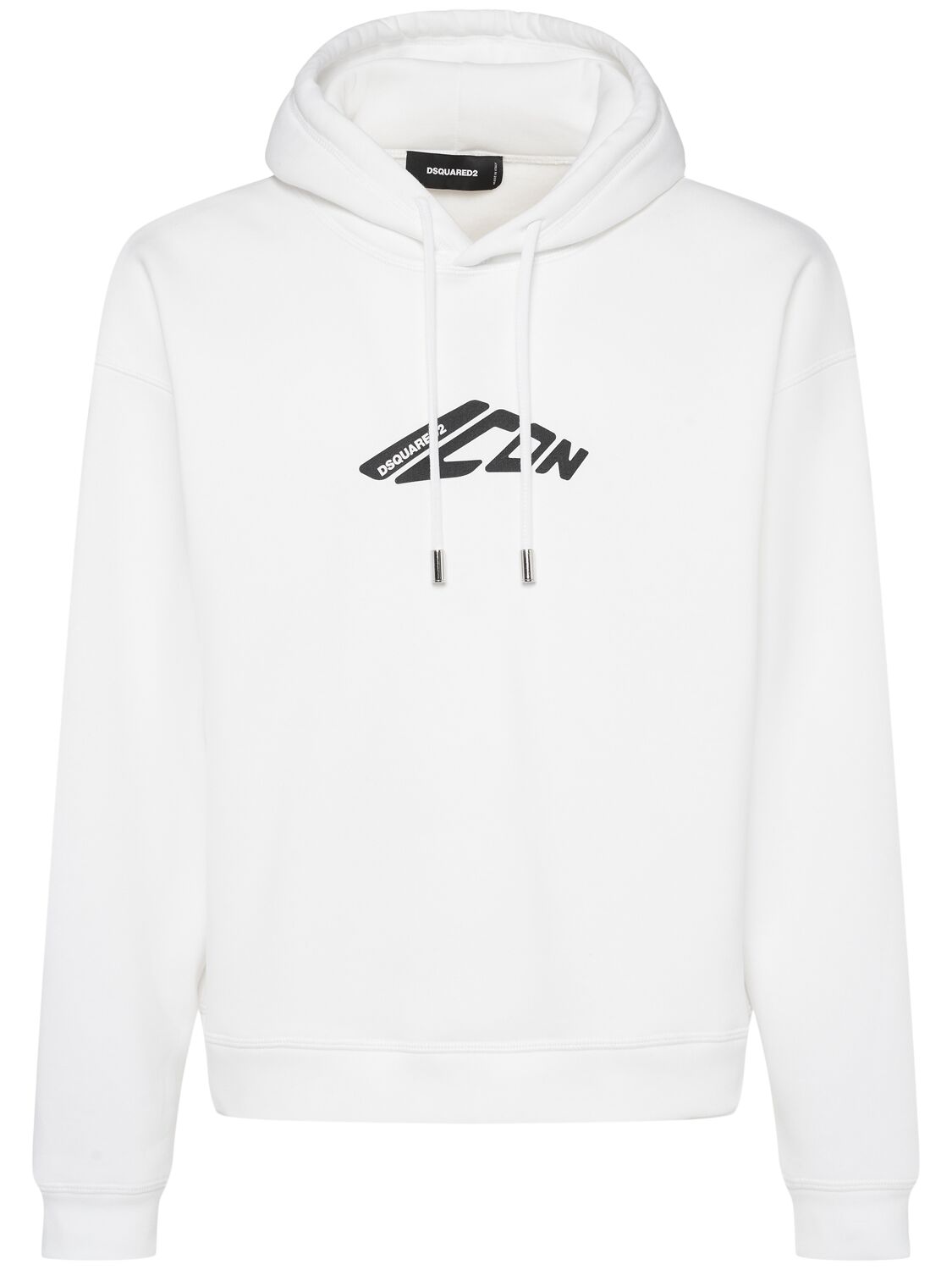 Dsquared2 Icon Logo Hoodie In White