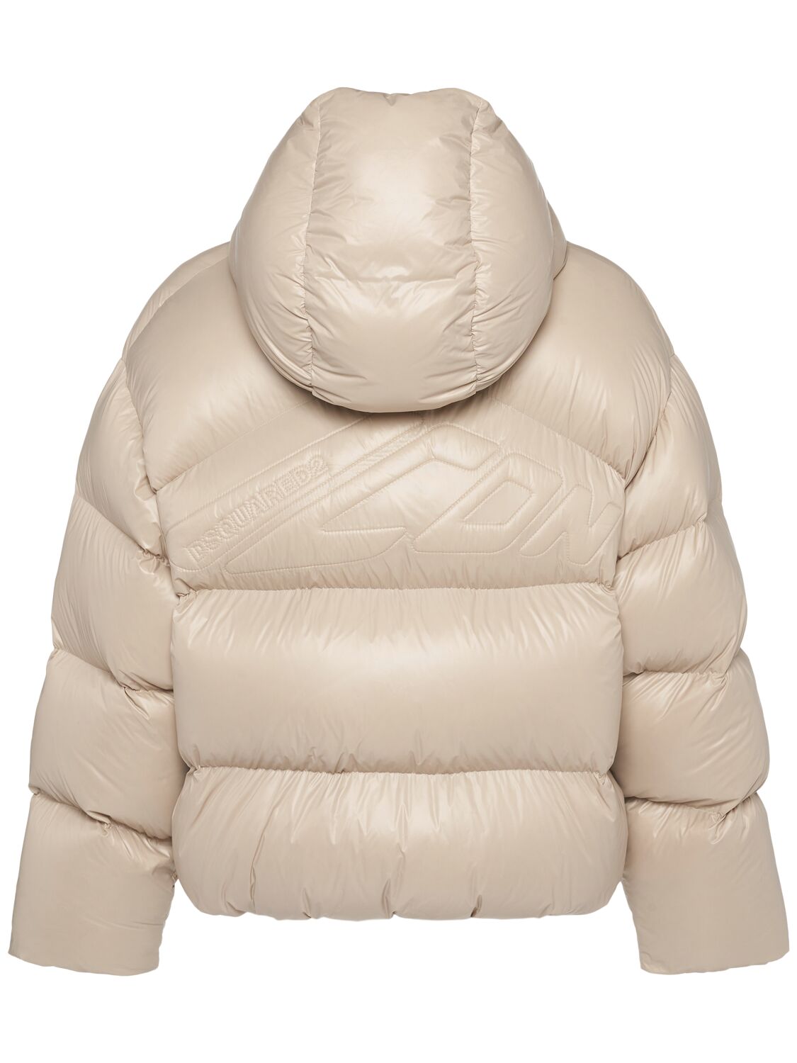 Shop Dsquared2 Kaban Down Jacket In Beige