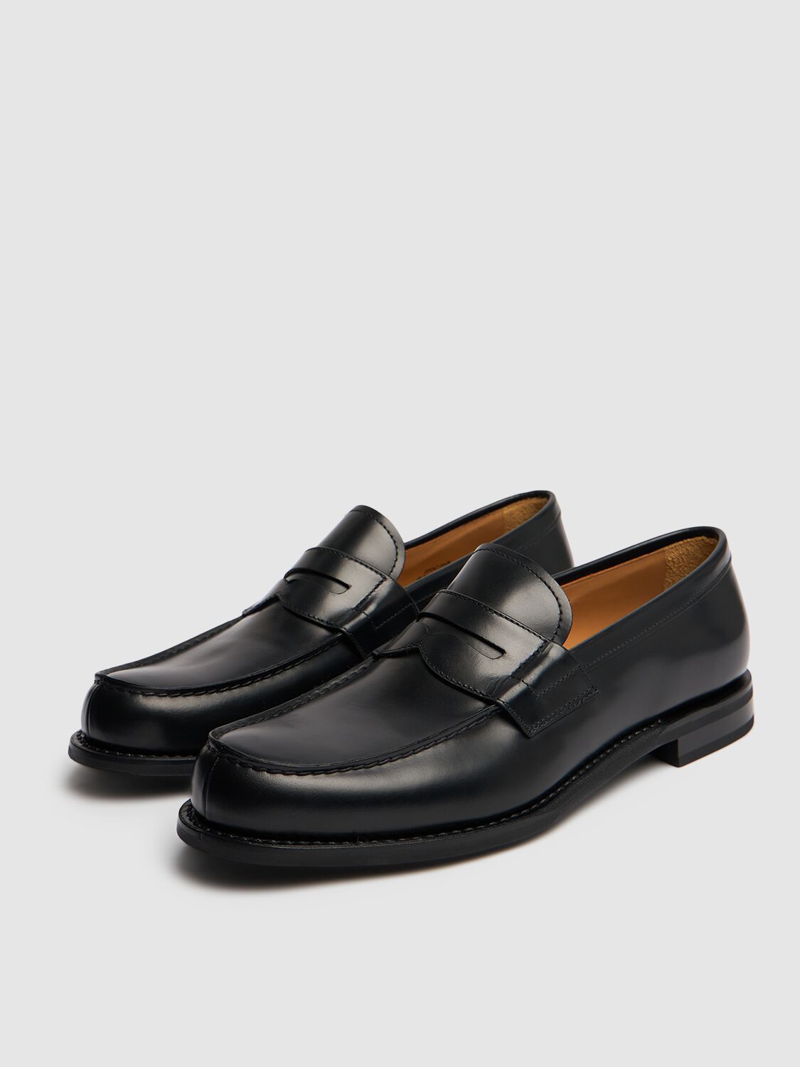 Shop Church's Gateshead Leather Loafers In Black