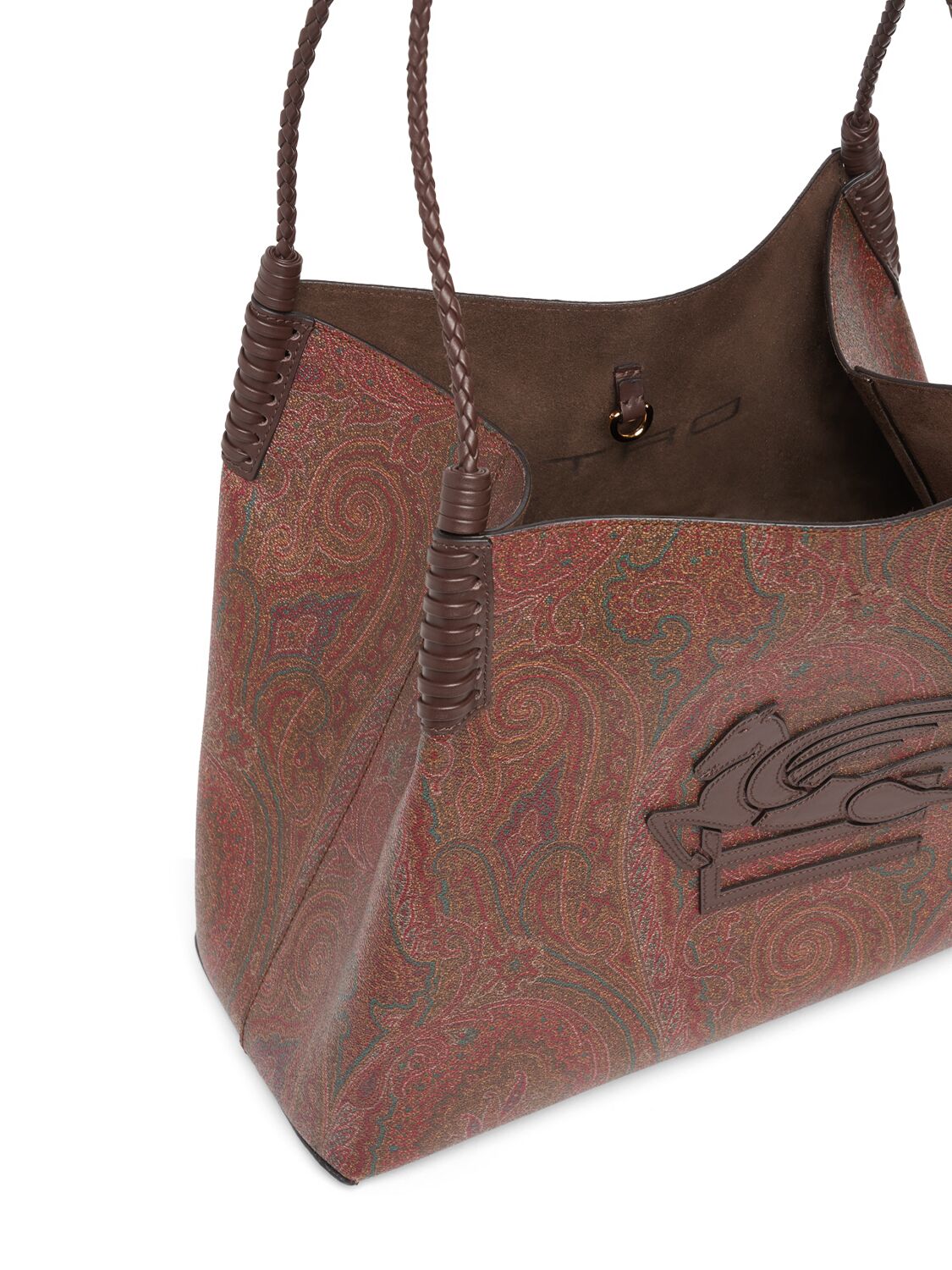 Shop Etro Medium Libra Arnica Shoulder Bag In Brown