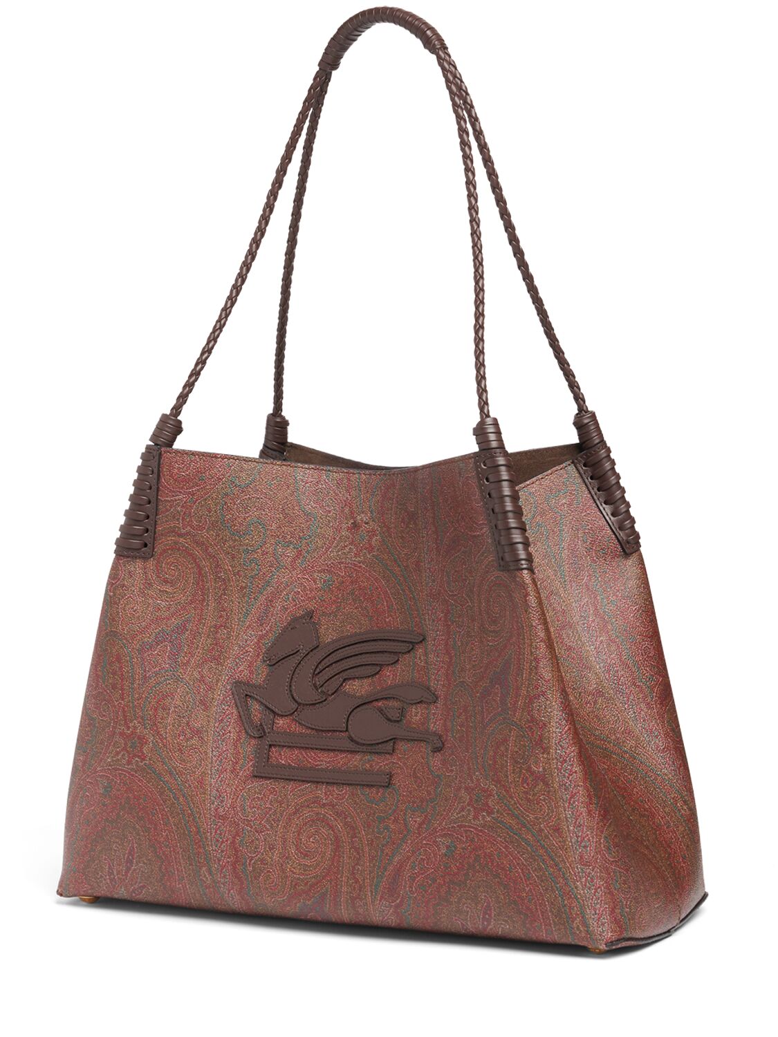 Shop Etro Medium Libra Arnica Shoulder Bag In Brown