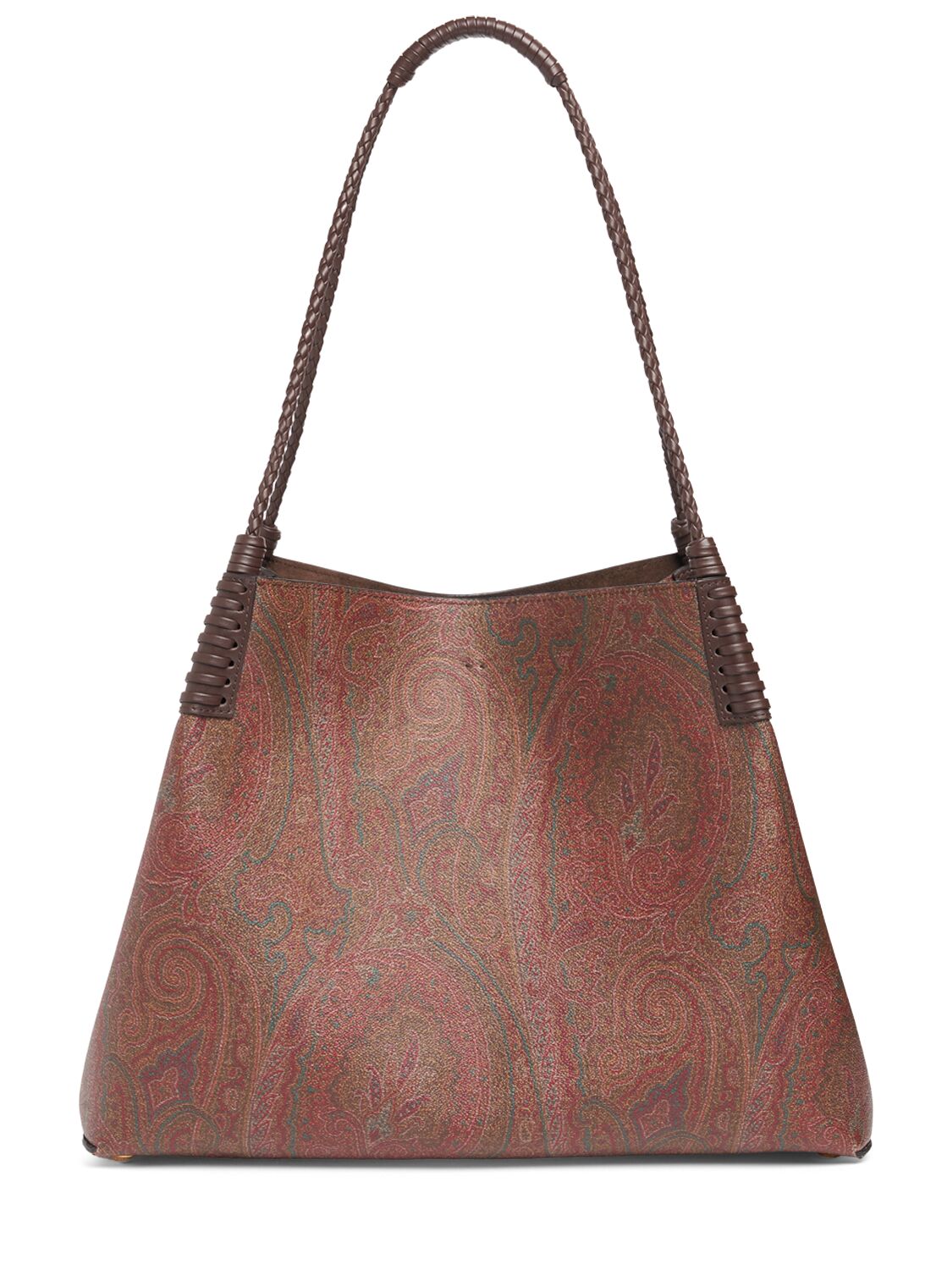 Shop Etro Medium Libra Arnica Shoulder Bag In Brown