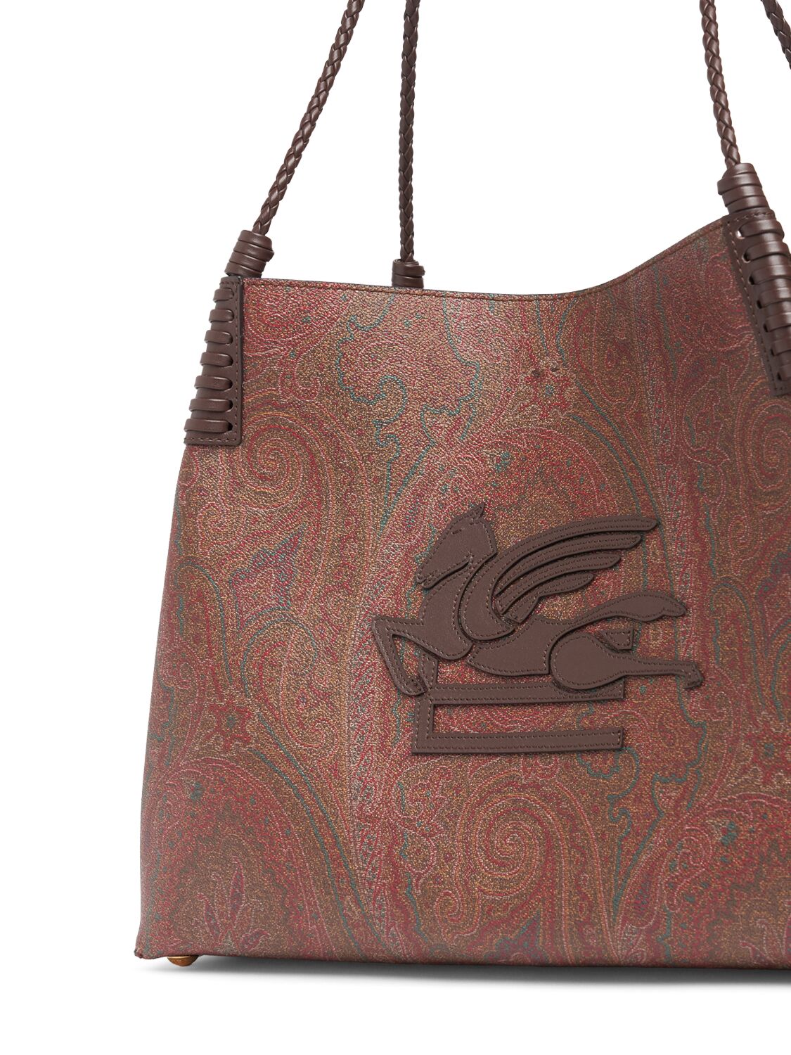 Shop Etro Medium Libra Arnica Shoulder Bag In Brown