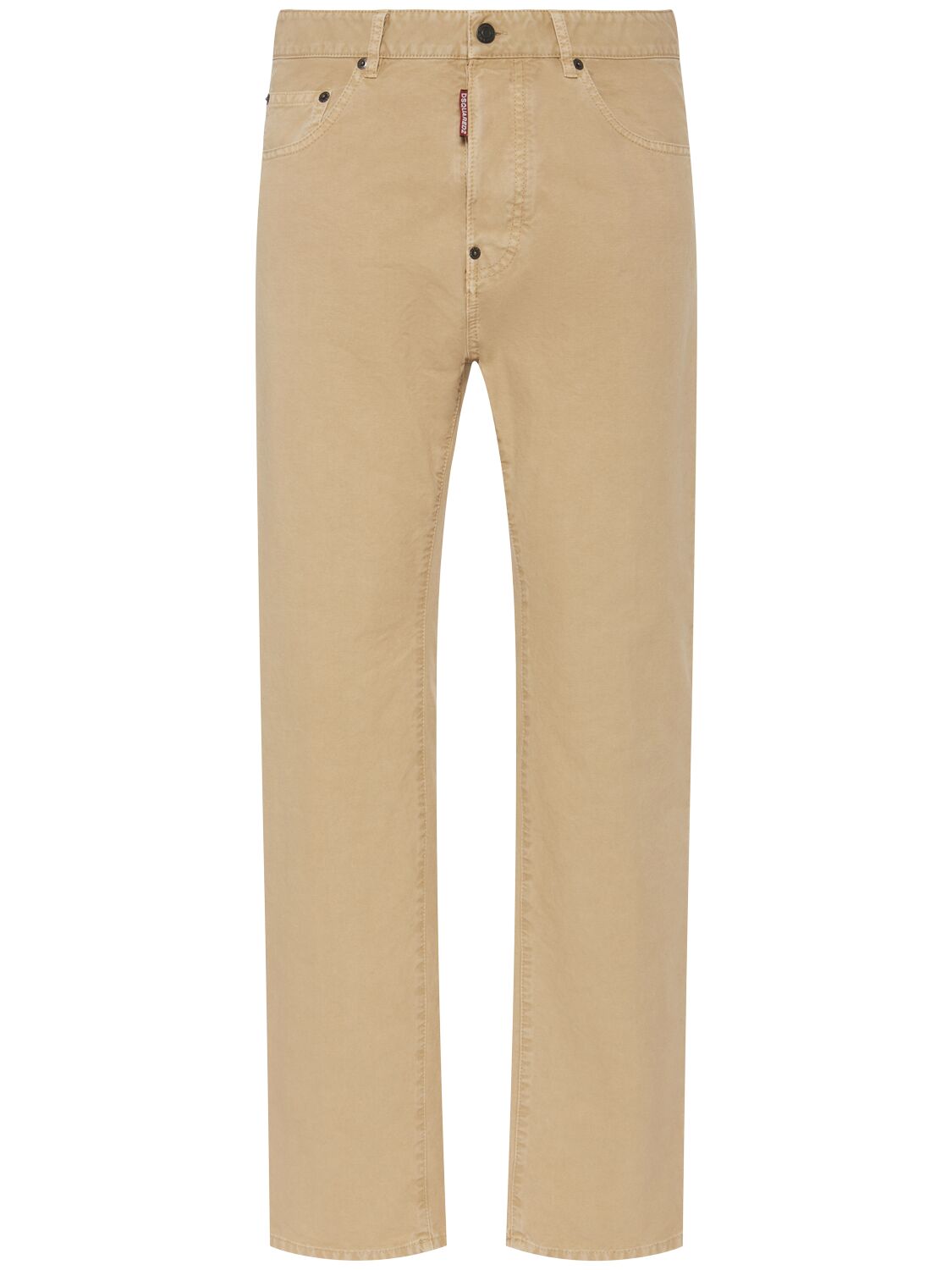 Dsquared2 642 Cotton Pants In Beige
