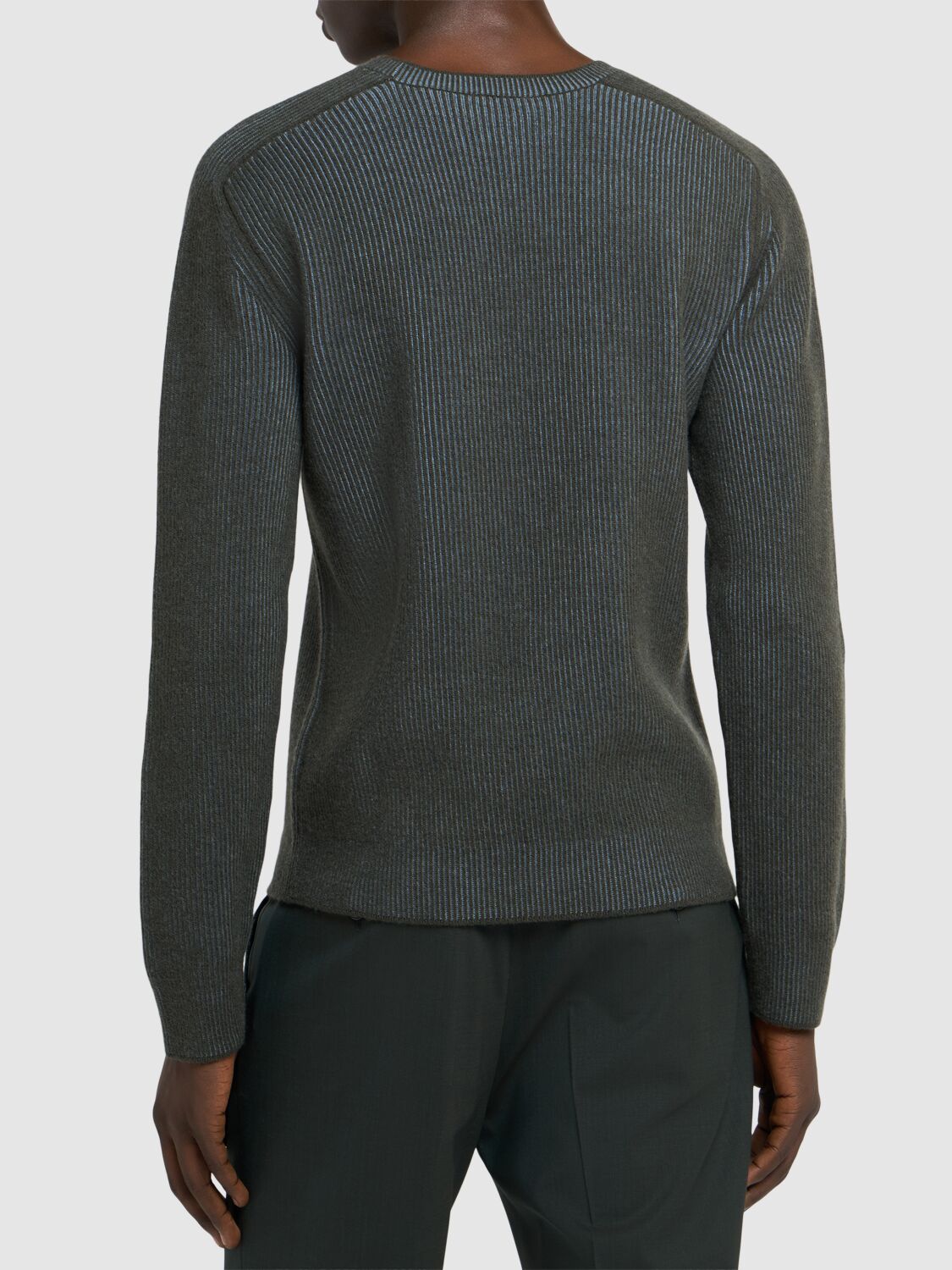 Shop Etro Vanise Raglan Sleeves Cashmere Sweater In Green