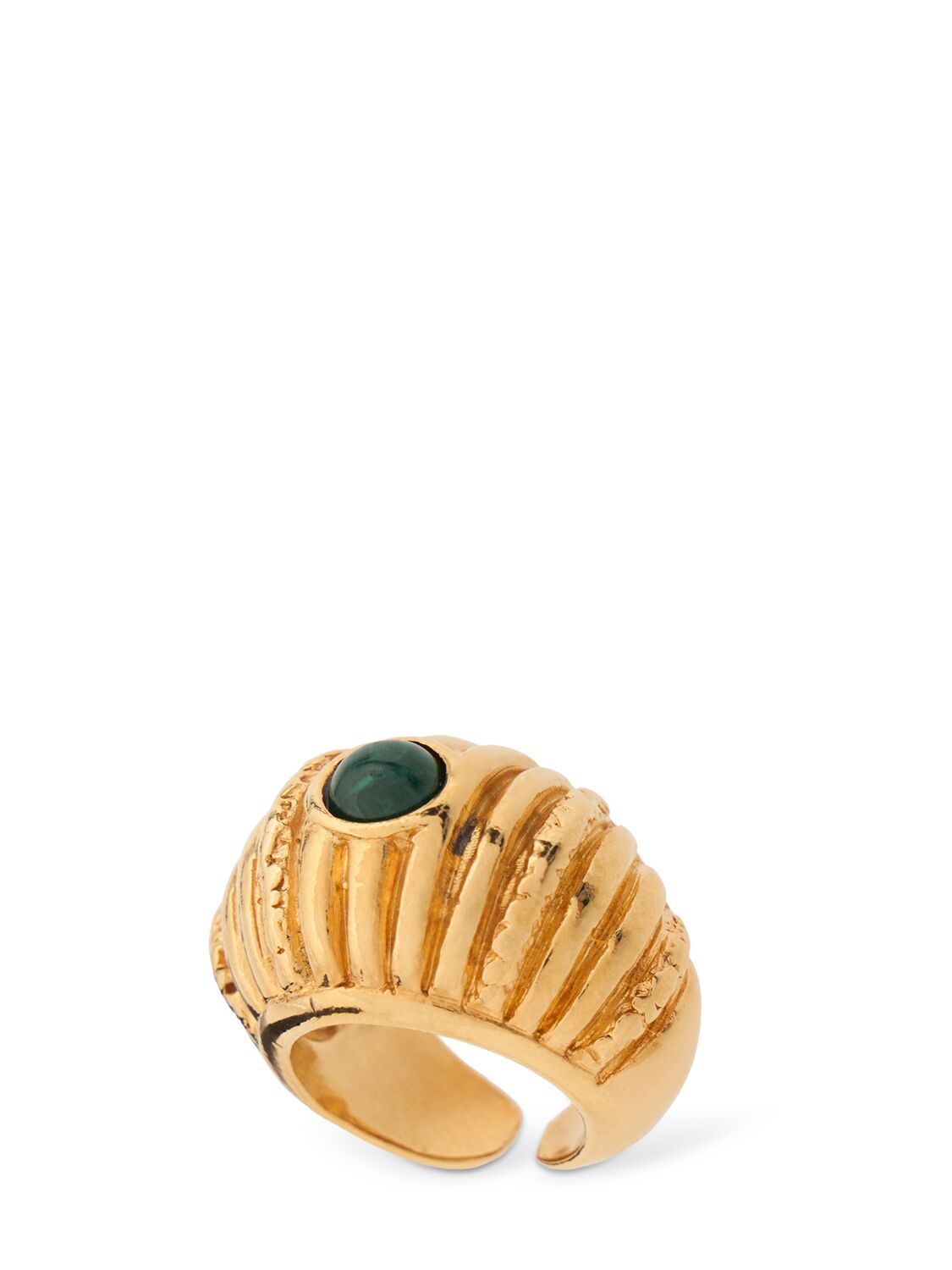 Small Reef Malachite Thick Ring