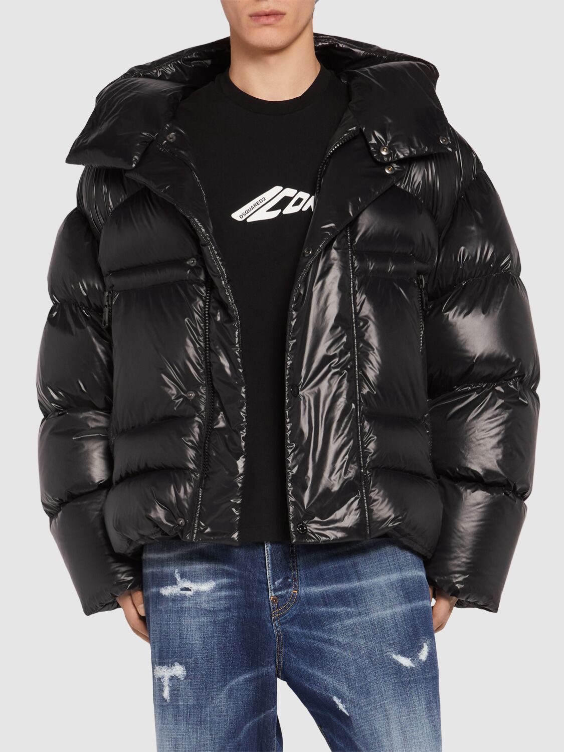 Shop Dsquared2 Kaban Down Jacket In Black