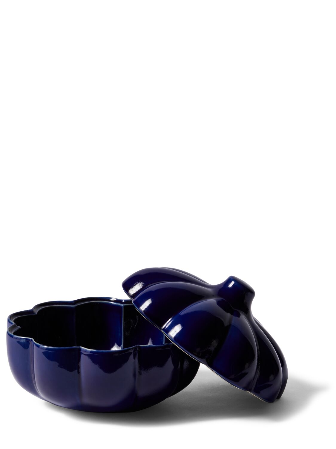 Shop Cassina Taac Pumpkin Ceramic Container In Blue