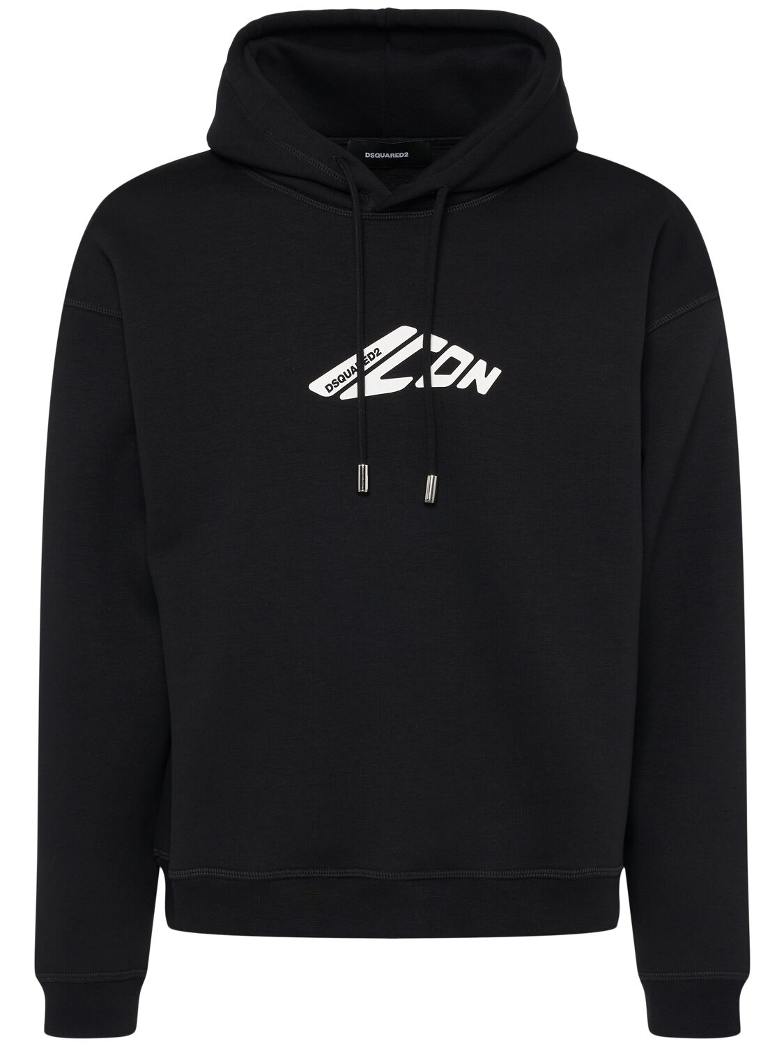 Dsquared2 Icon Logo Hoodie In Black