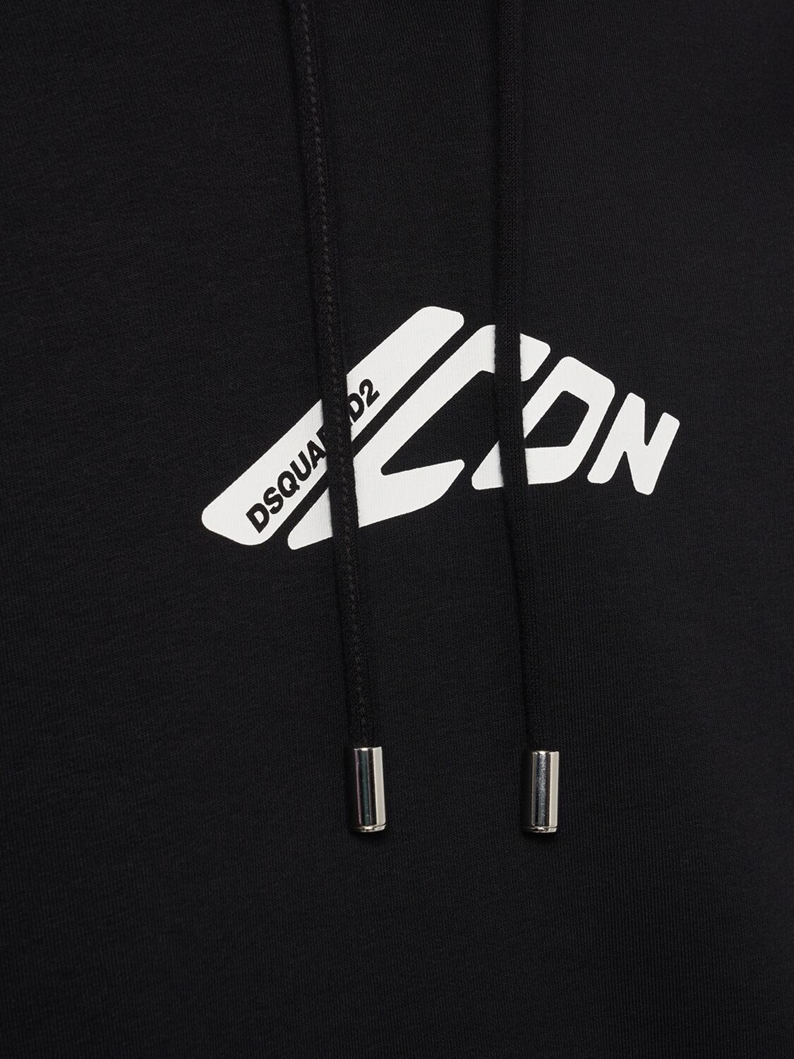 Shop Dsquared2 Icon Logo Hoodie In Black