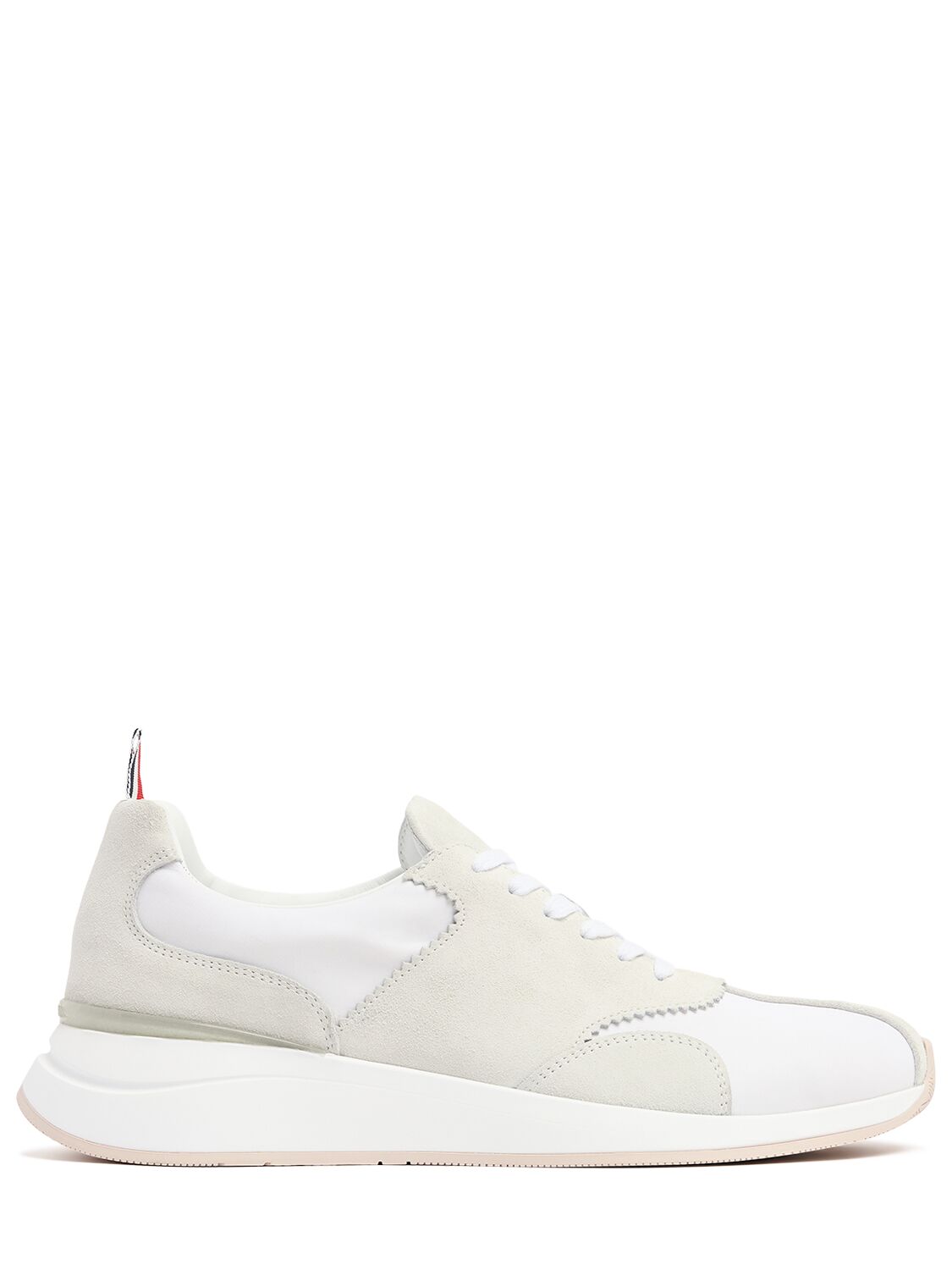 Thom Browne Sprinter Tech Low Top Sneakers In White