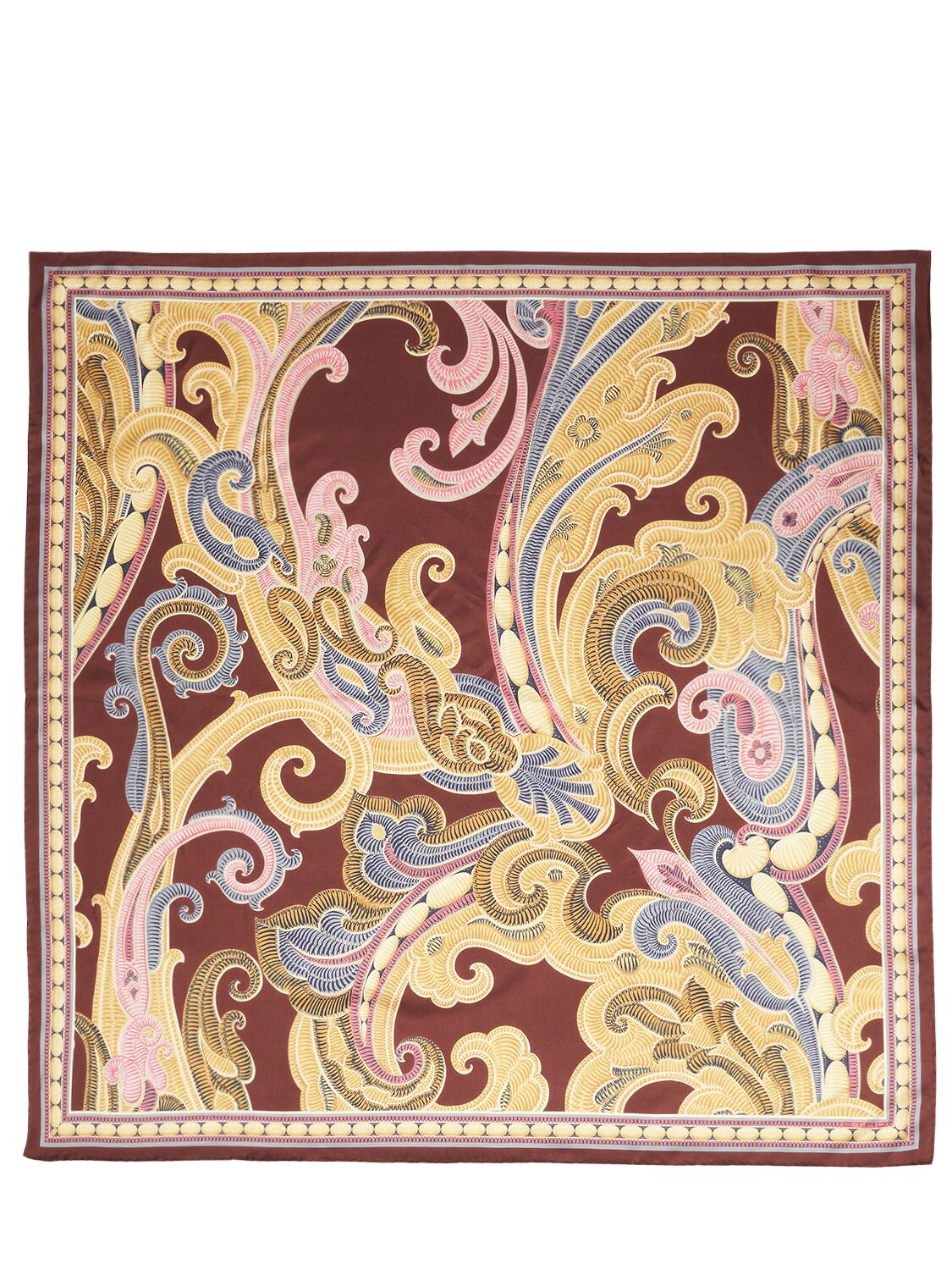 Etro Norma Printed Silk Scarf In Multi