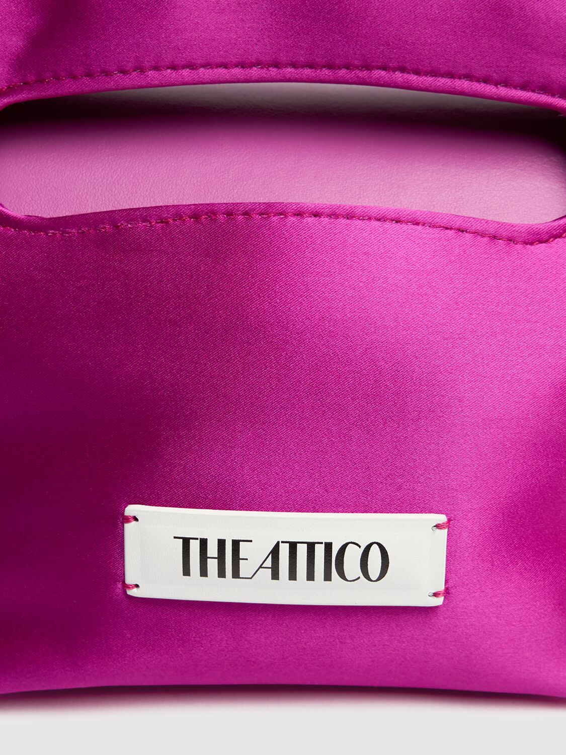 Shop Attico Via Dei Giardini 15 Nylon Top Handle Bag In 桃红色