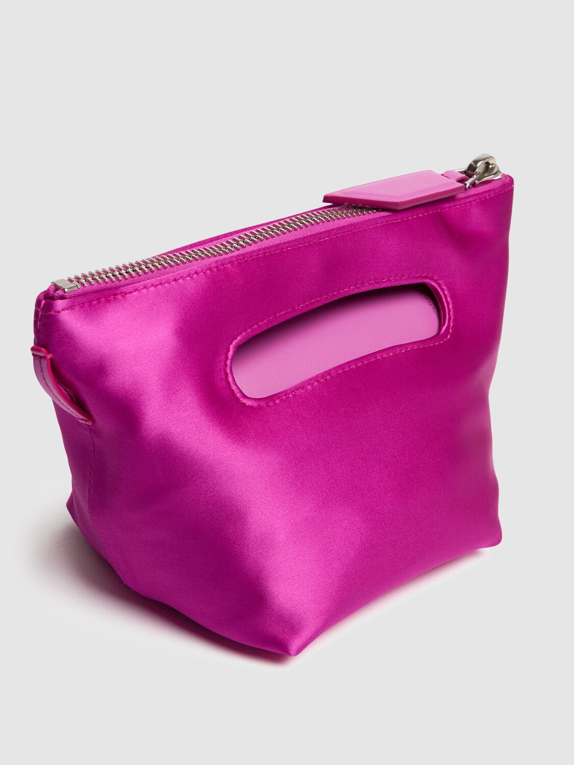 Shop Attico Via Dei Giardini 15 Nylon Top Handle Bag In 桃红色