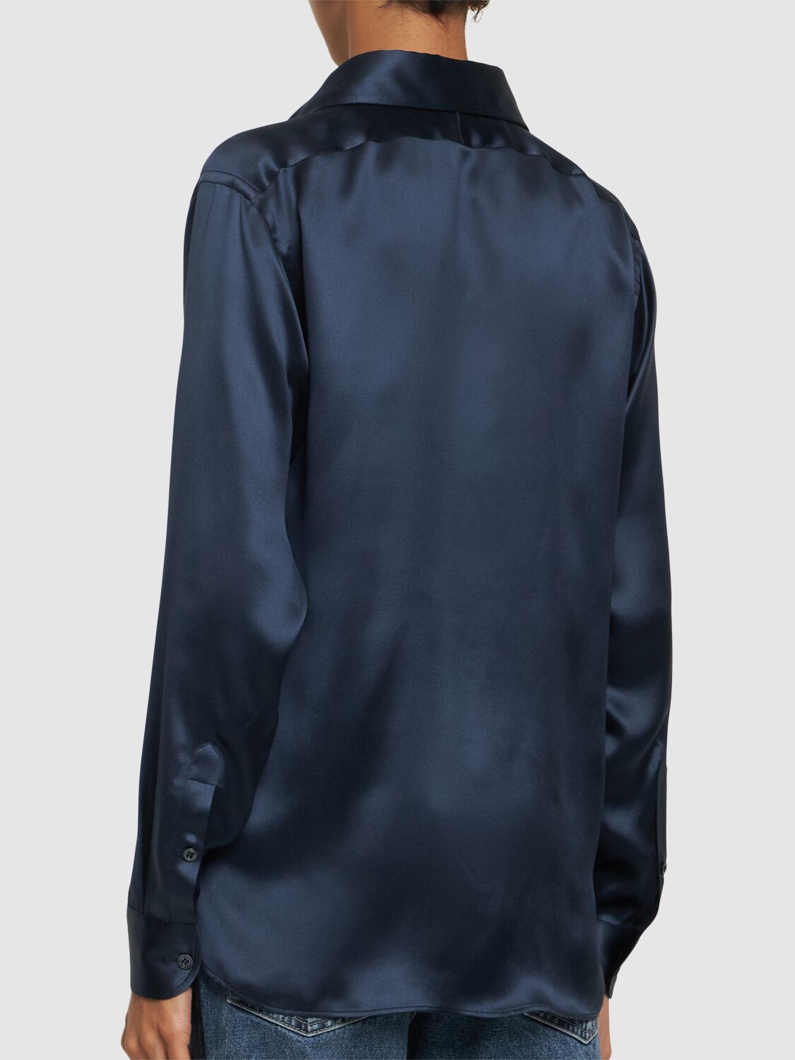 TOM FORD FLUID SILK CHARMEUSE SHIRT 