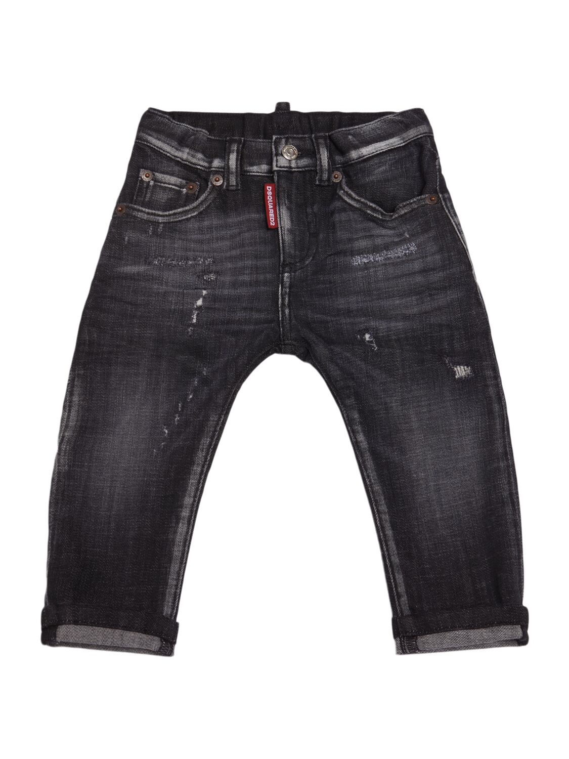 Dsquared2 Stretch Cotton Denim Jeans In Black