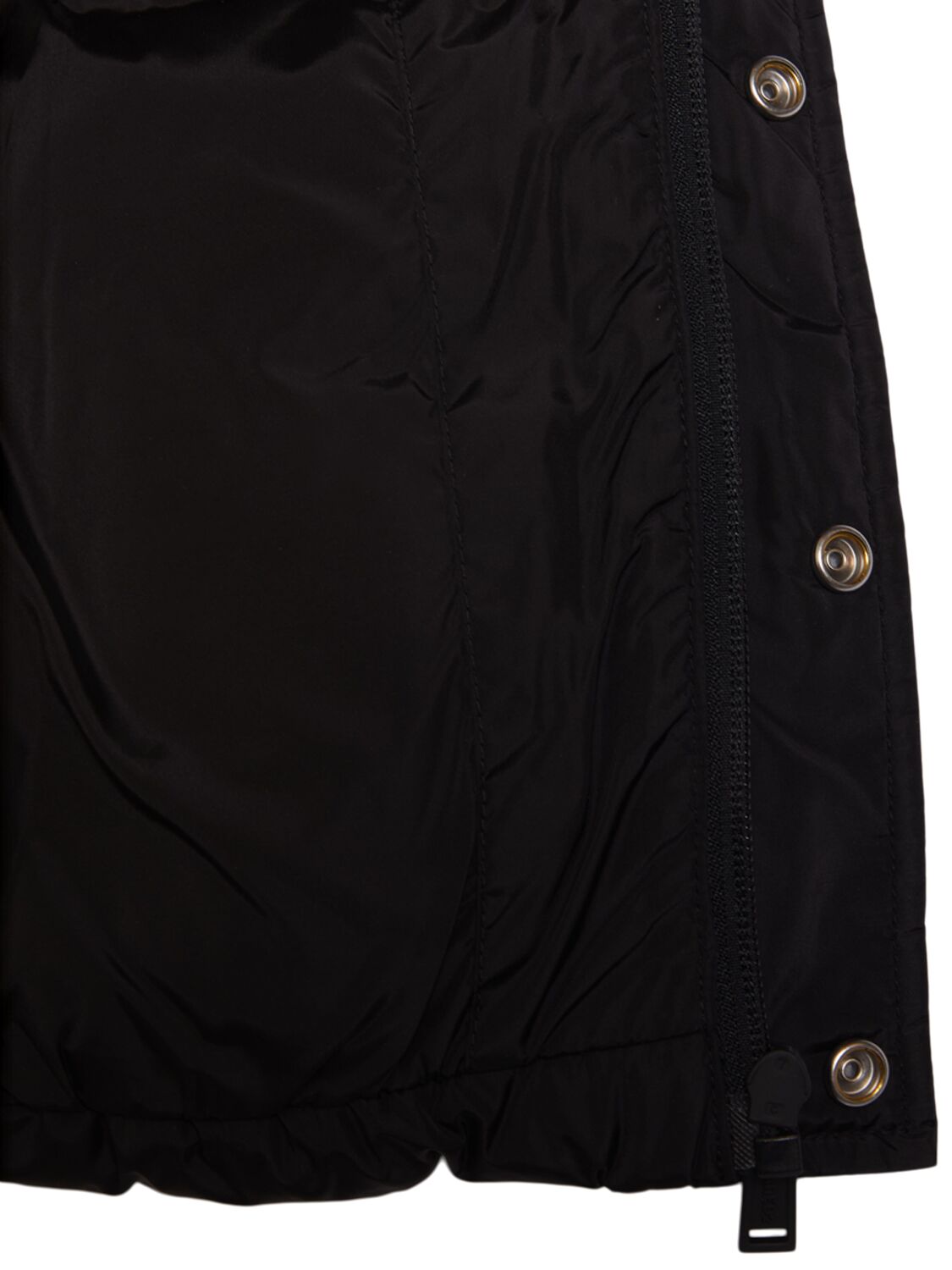 Dsquared2 Hooded Nylon Puffer Jacket In Black