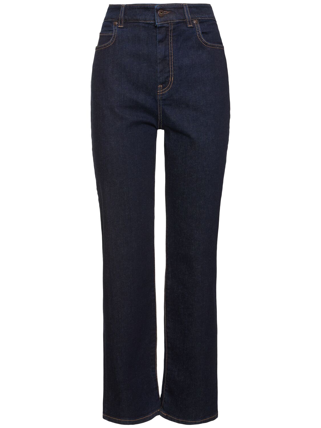 Weekend Max Mara Cesy Mid Rise Denim Straight Jeans In Blue