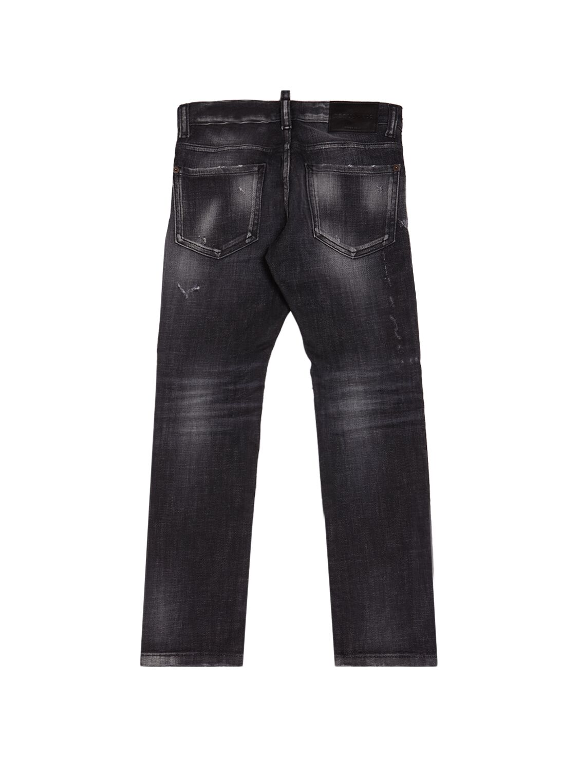 Shop Dsquared2 Stretch Cotton Jeans In Dark Grey