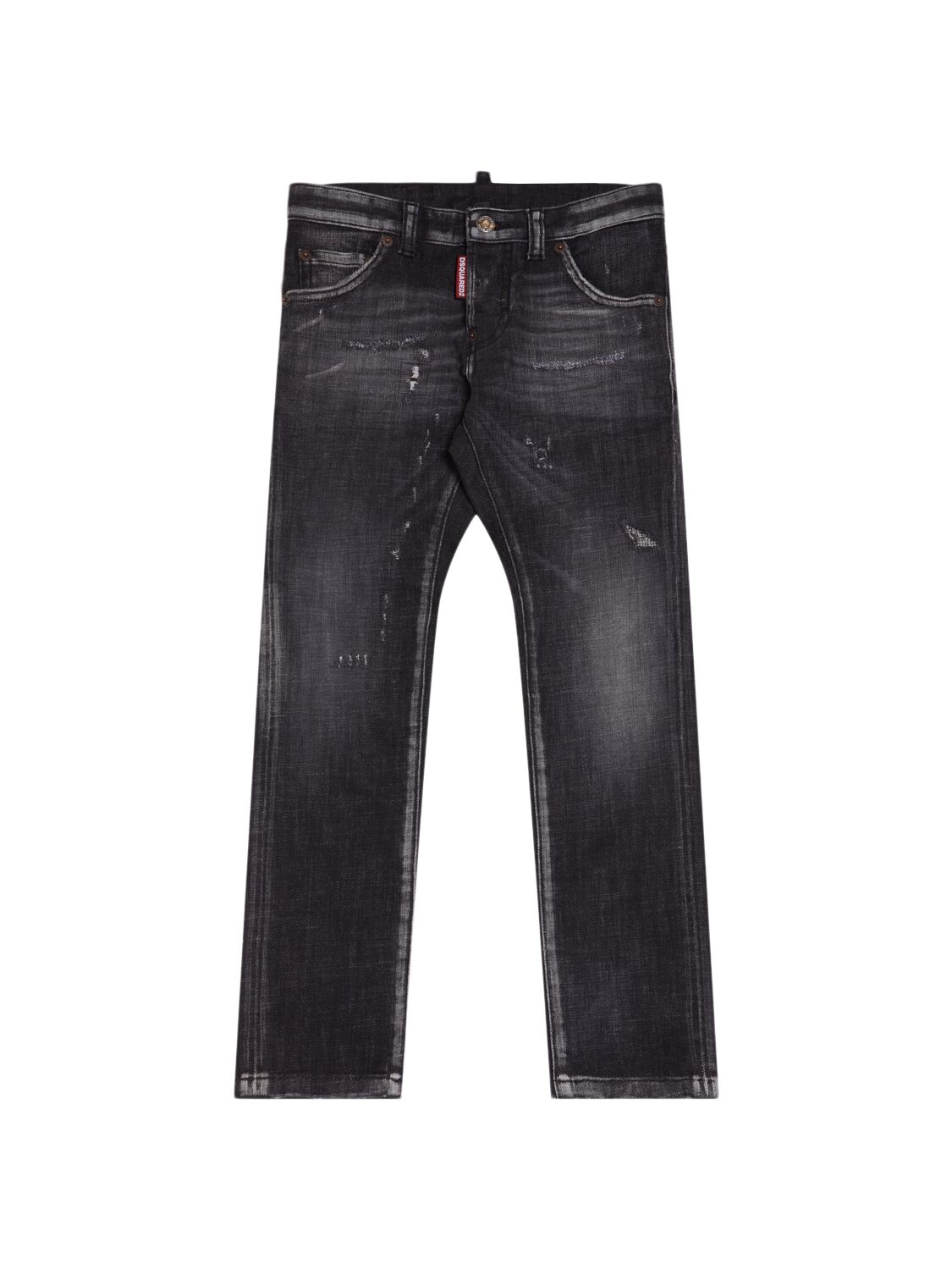 Dsquared2 Stretch Cotton Jeans In Dark Grey