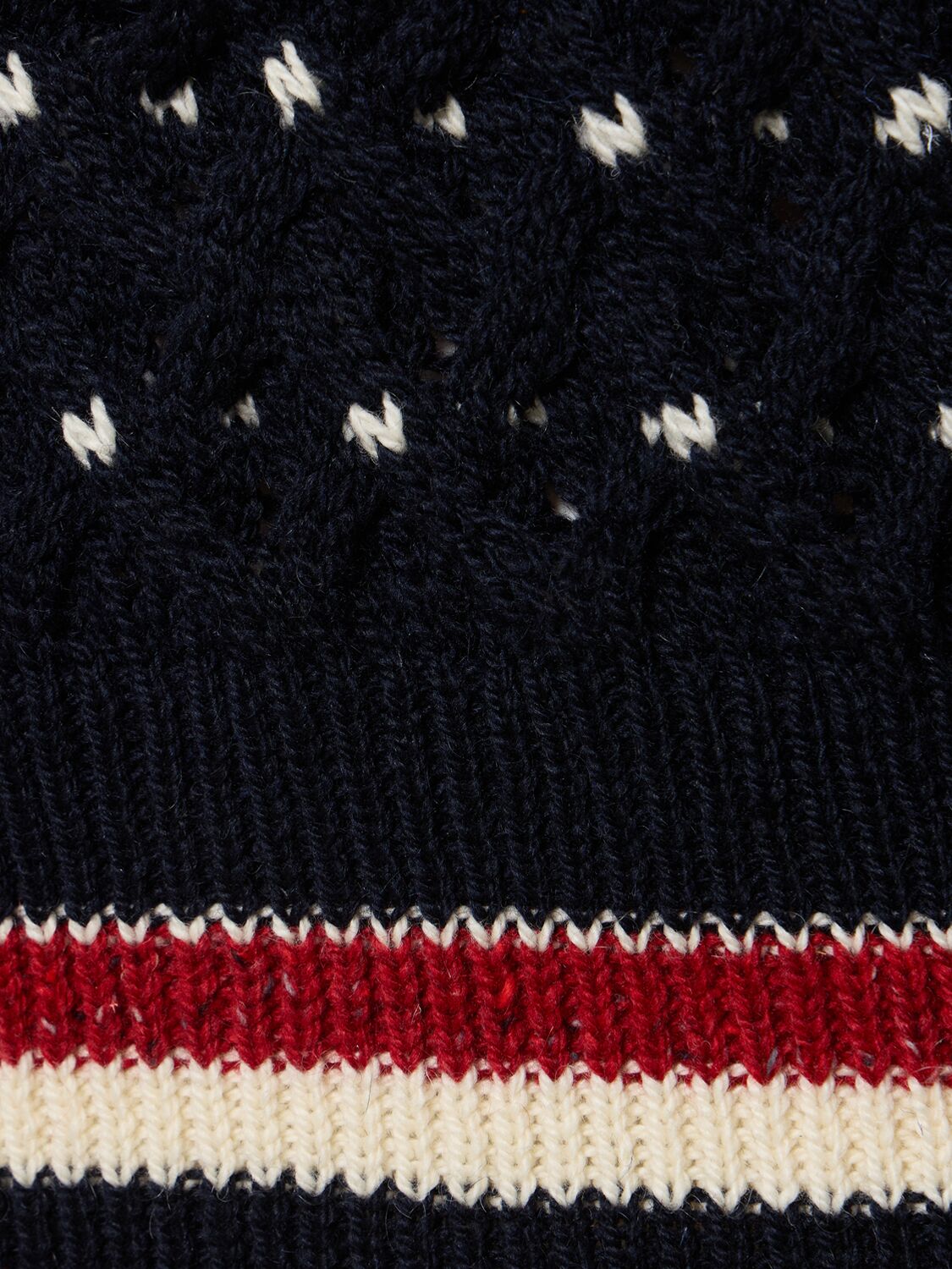 Shop Thom Browne All Over Cable Stitch Classic Sweater In Navy