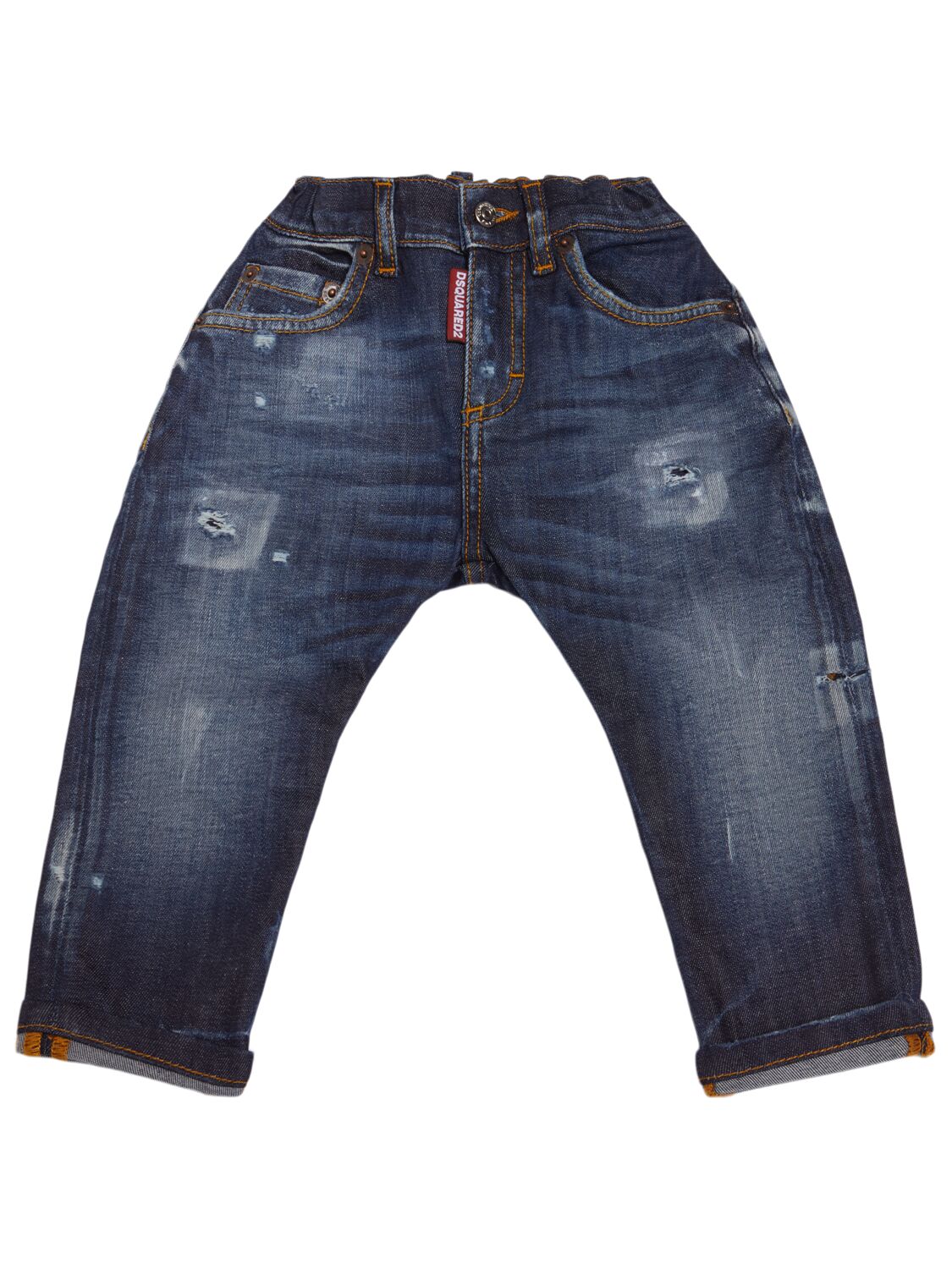 Dsquared2 Stretch Cotton Denim Jeans In Blue