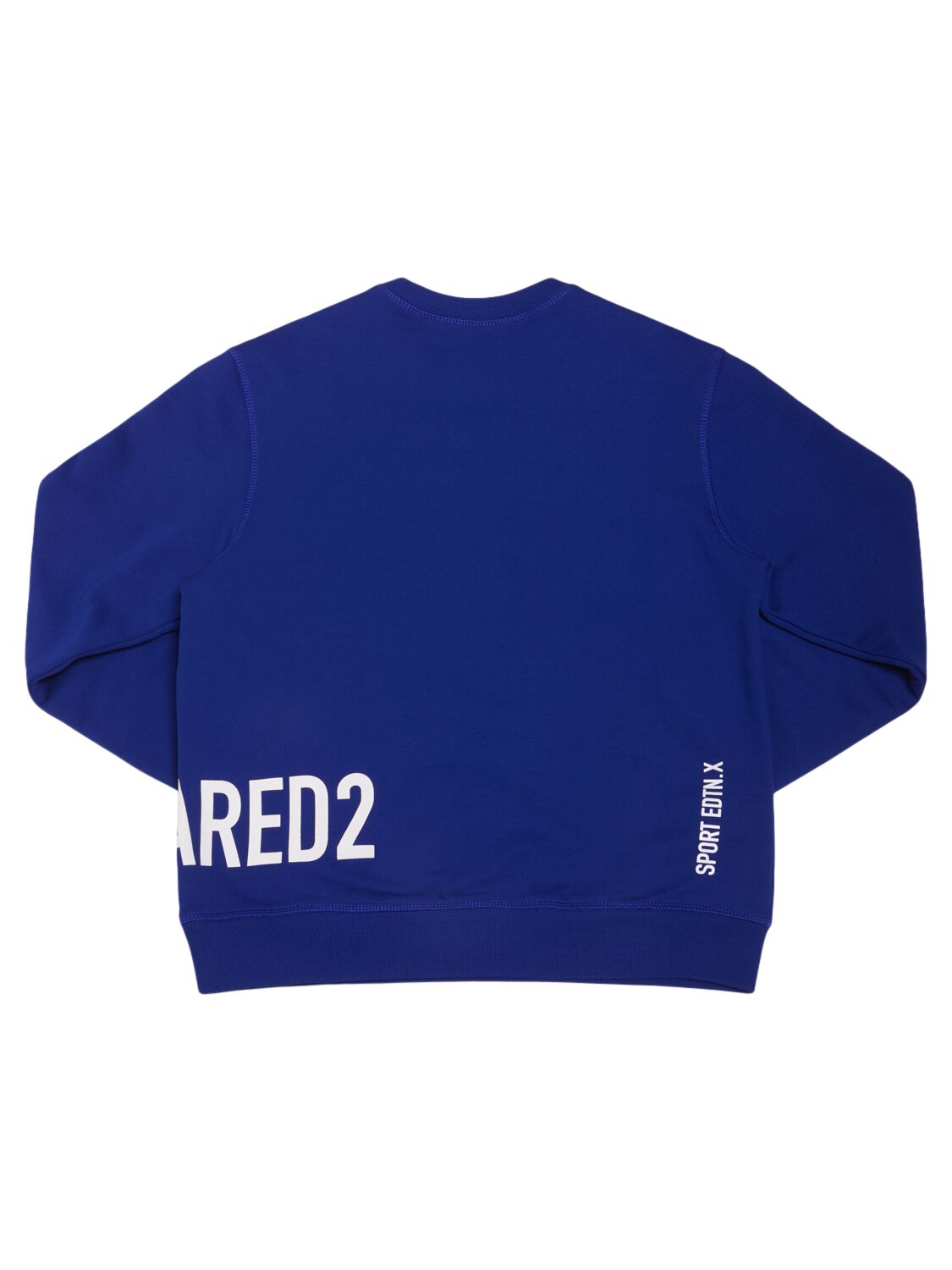 Shop Dsquared2 Cotton Crewneck Sweatshirt In Blue