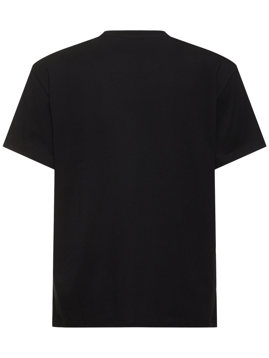 Shop Jw Anderson Anchor Logo Cotton T-shirt In Black