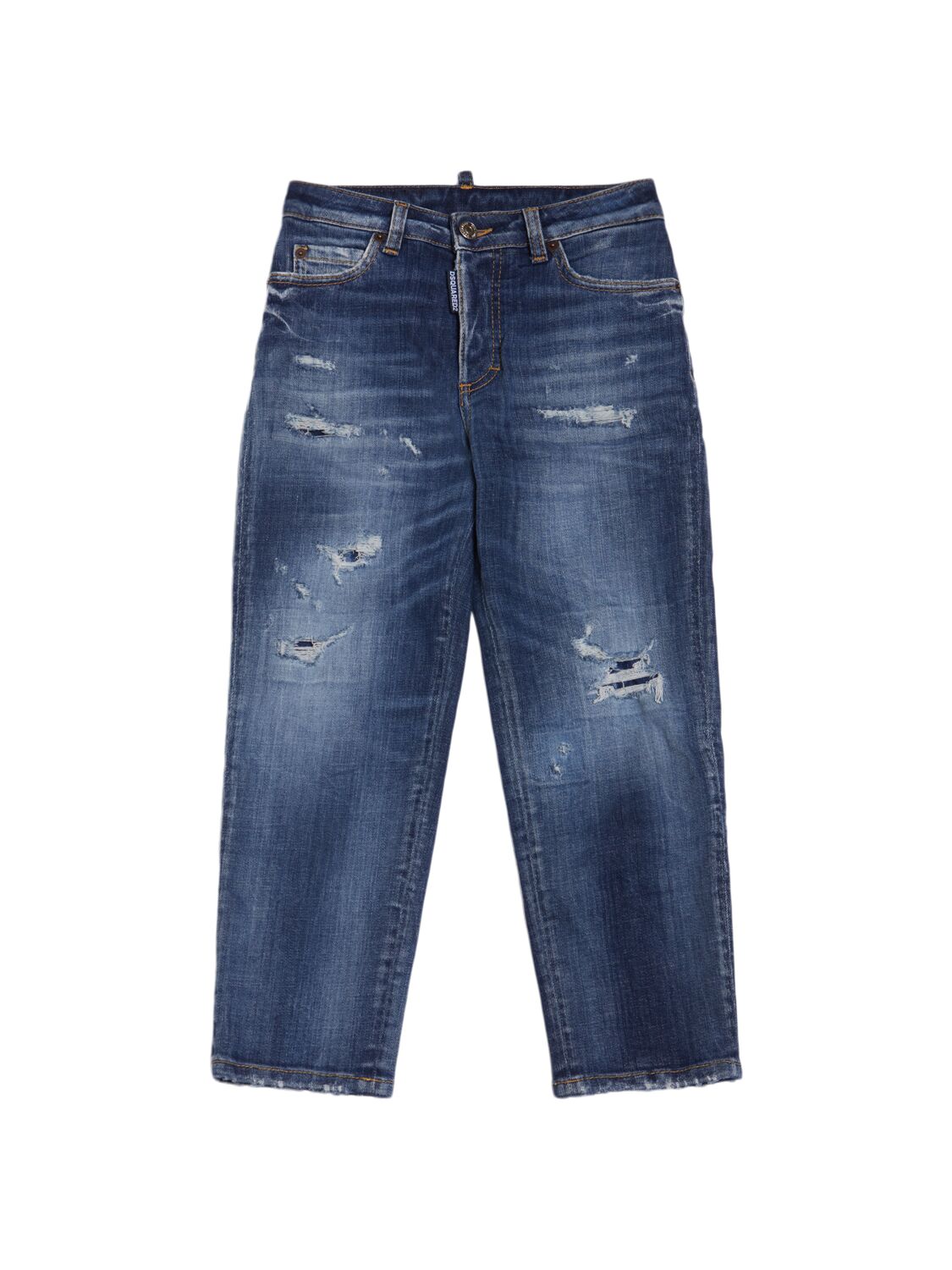 Dsquared2 Stretch Cotton Denim Jeans In Blue