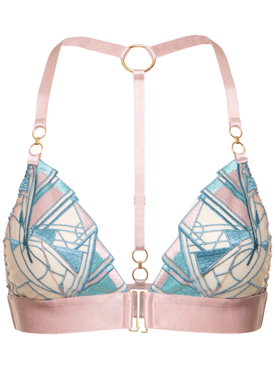 Bordelle Cubism Soft Triangle Bra In Pink