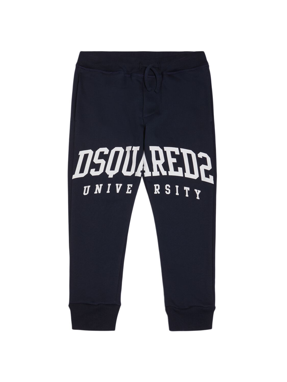 Dsquared2 Printed Cotton Sweatpants In Black