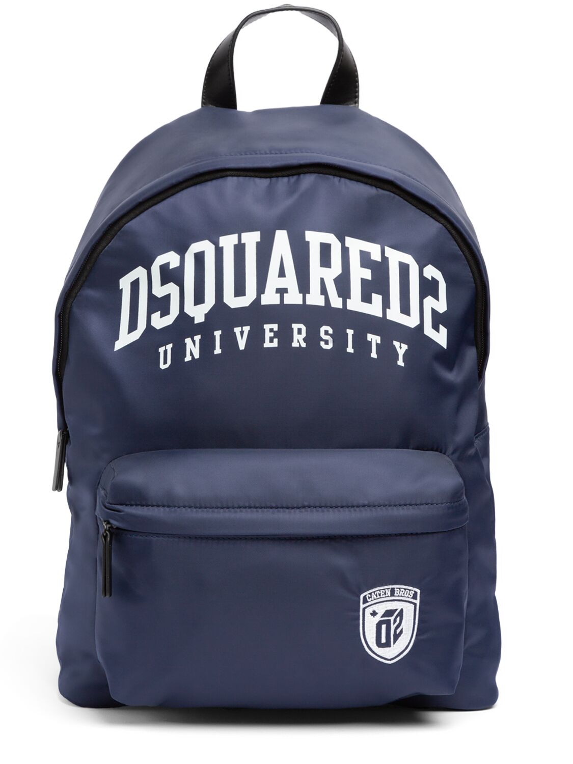 Dsquared2 Printed Nylon Backpack In Blue
