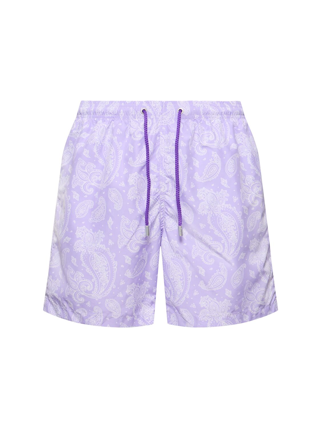 Mc2 Saint Barth Paisley Print Ultralight Swim Shorts In Purple