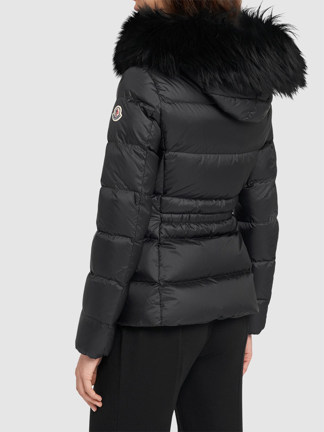 Shop Moncler Boed Nylon Down Jacket In Black