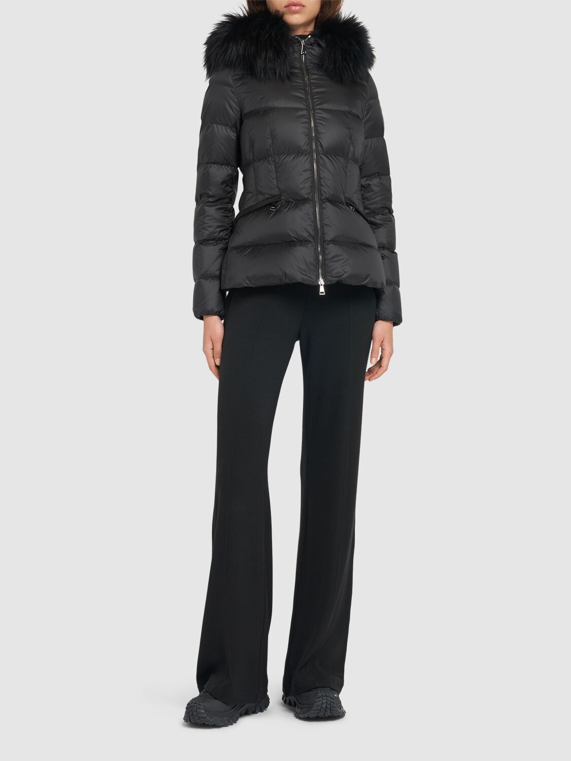 Shop Moncler Boed Nylon Down Jacket In Black