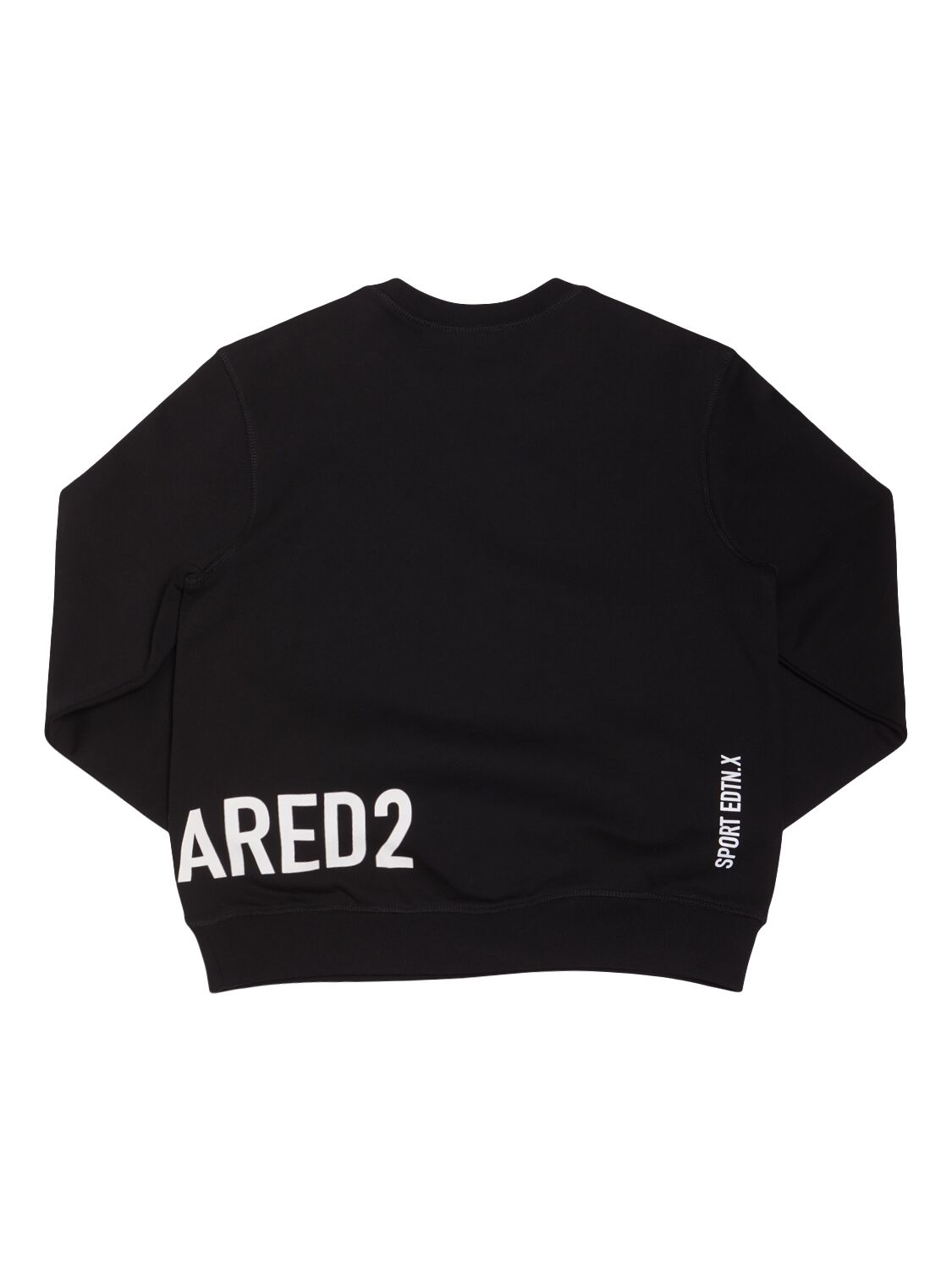 Shop Dsquared2 Cotton Crewneck Sweatshirt In Black