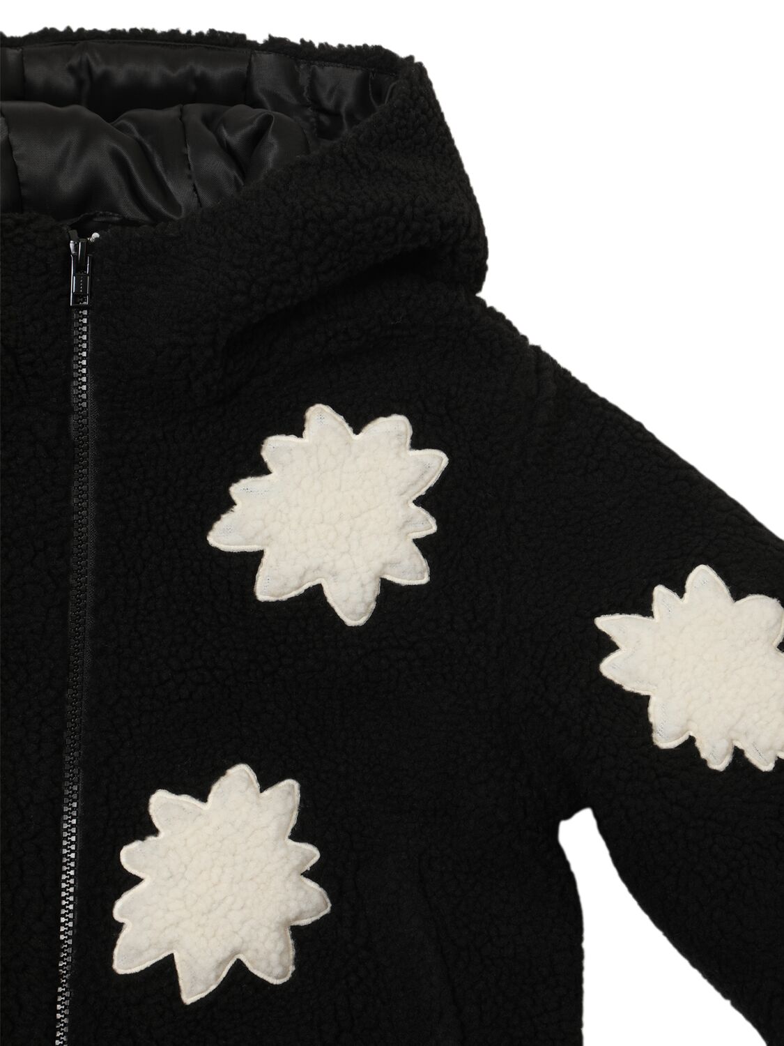 Shop Marni Junior Poly Faux Fur Jacket In Black