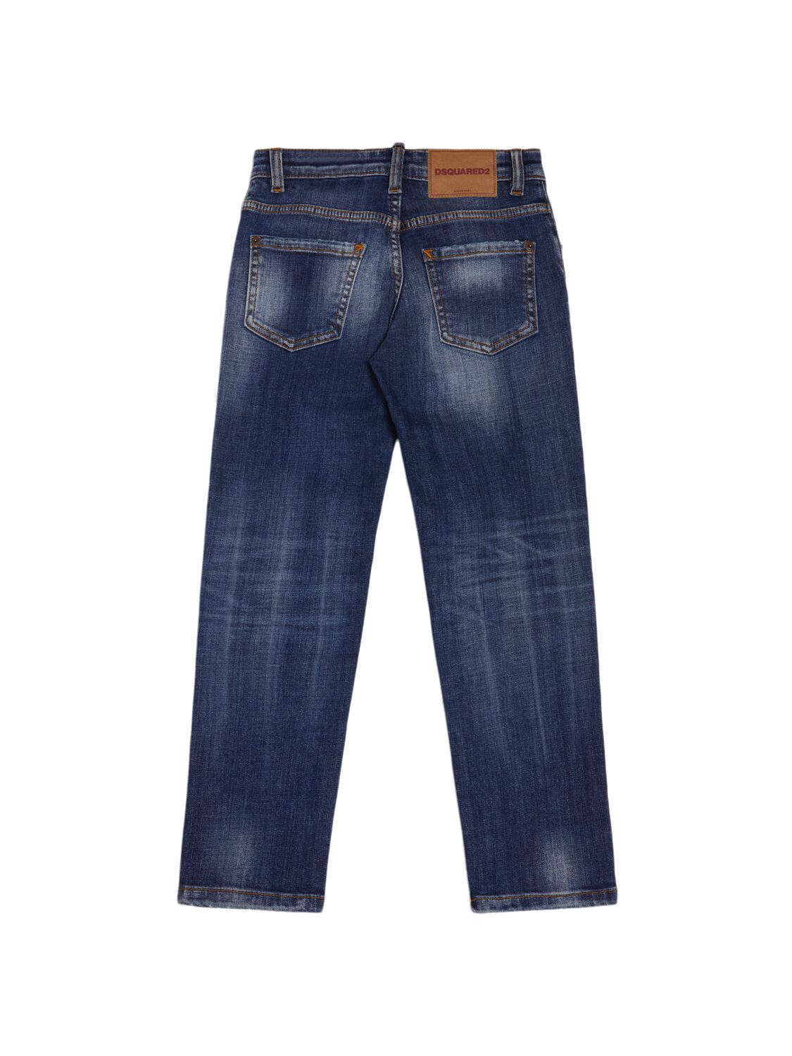 Shop Dsquared2 Stretch Cotton Jeans In Blue