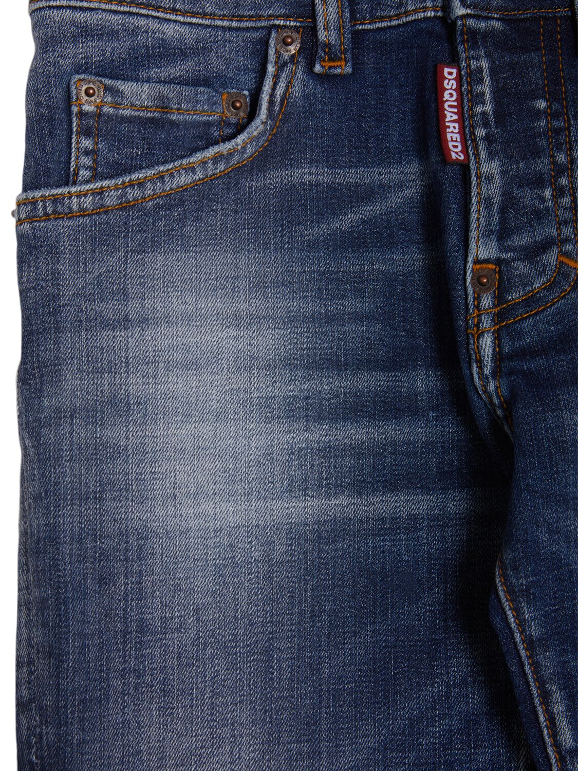 Shop Dsquared2 Stretch Cotton Jeans In Blue