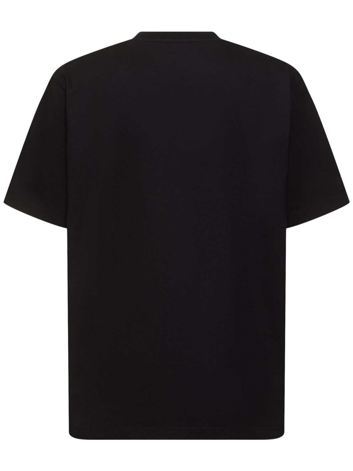 Shop Jw Anderson Canary Embroidery Cotton T-shirt In Black