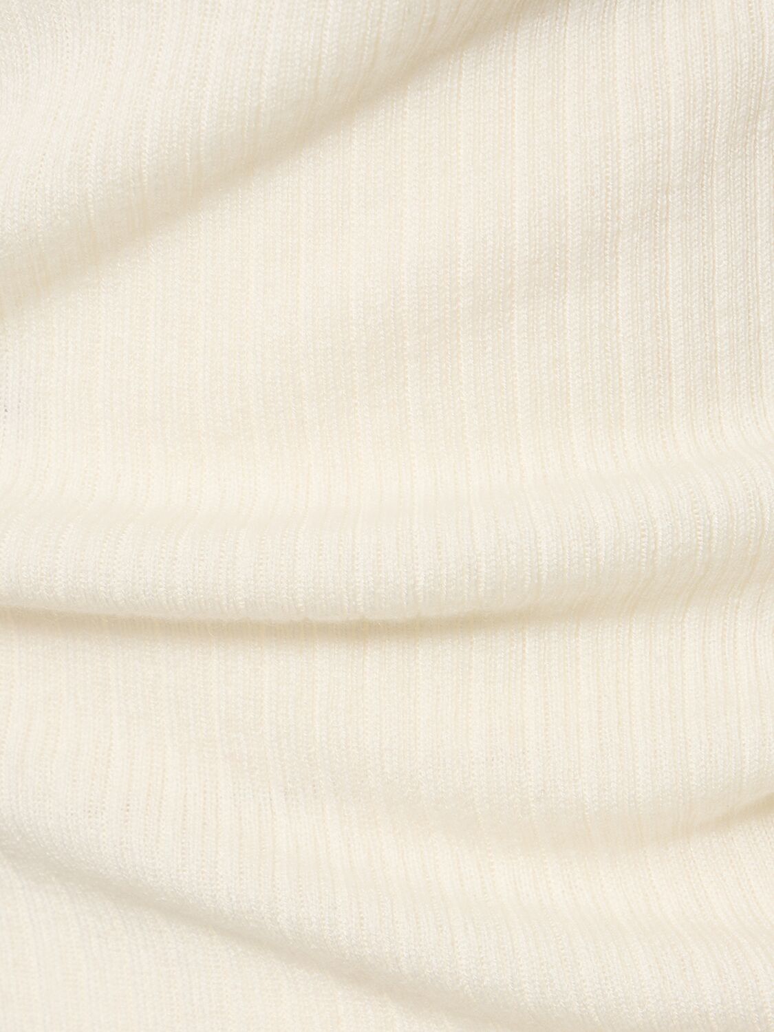 Shop Max Mara Urlo Silk & Cashmere Long Sleeve Top In Ivory