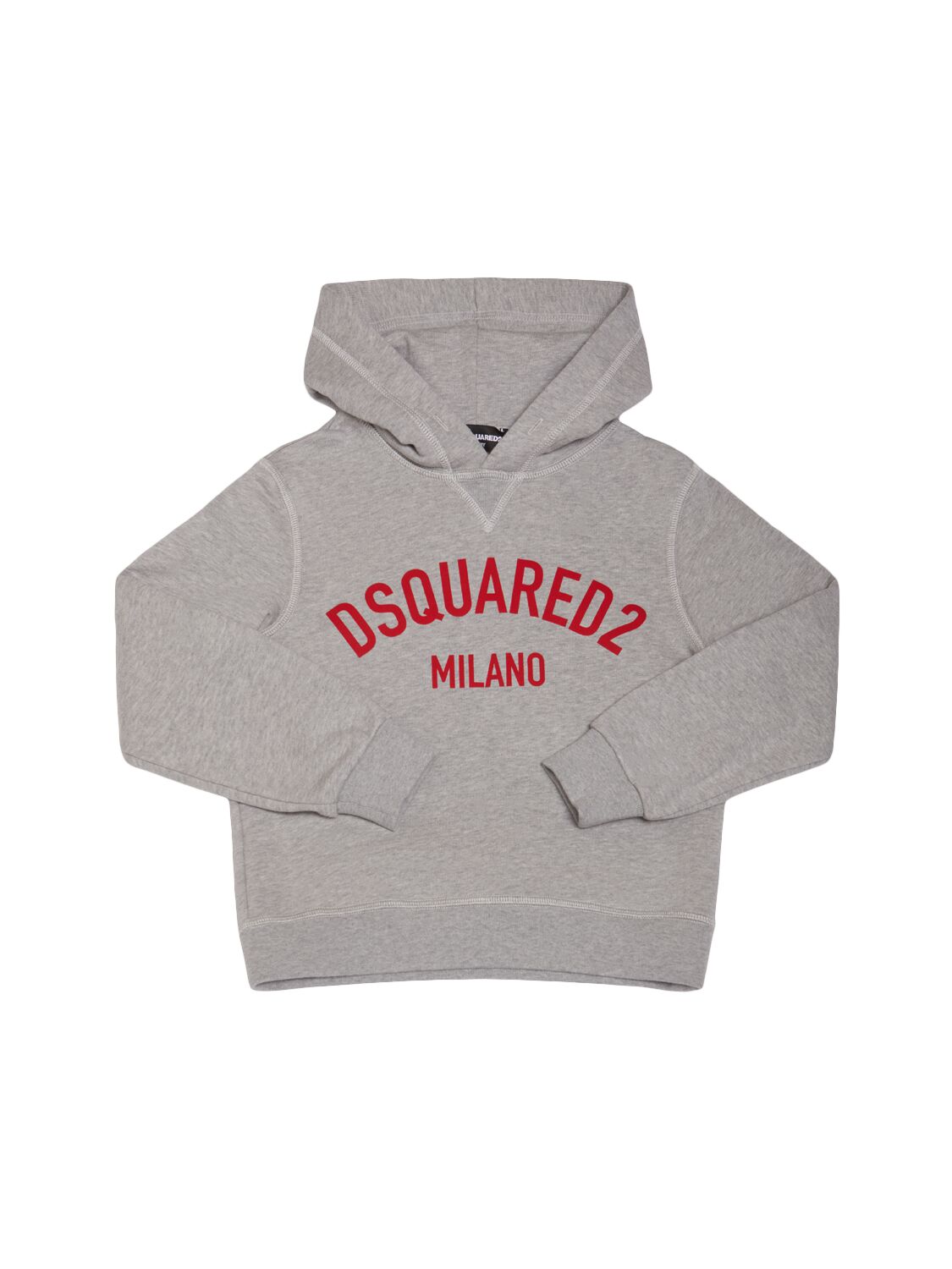 Dsquared2 Cotton Hooded Sweatshirt In Gray