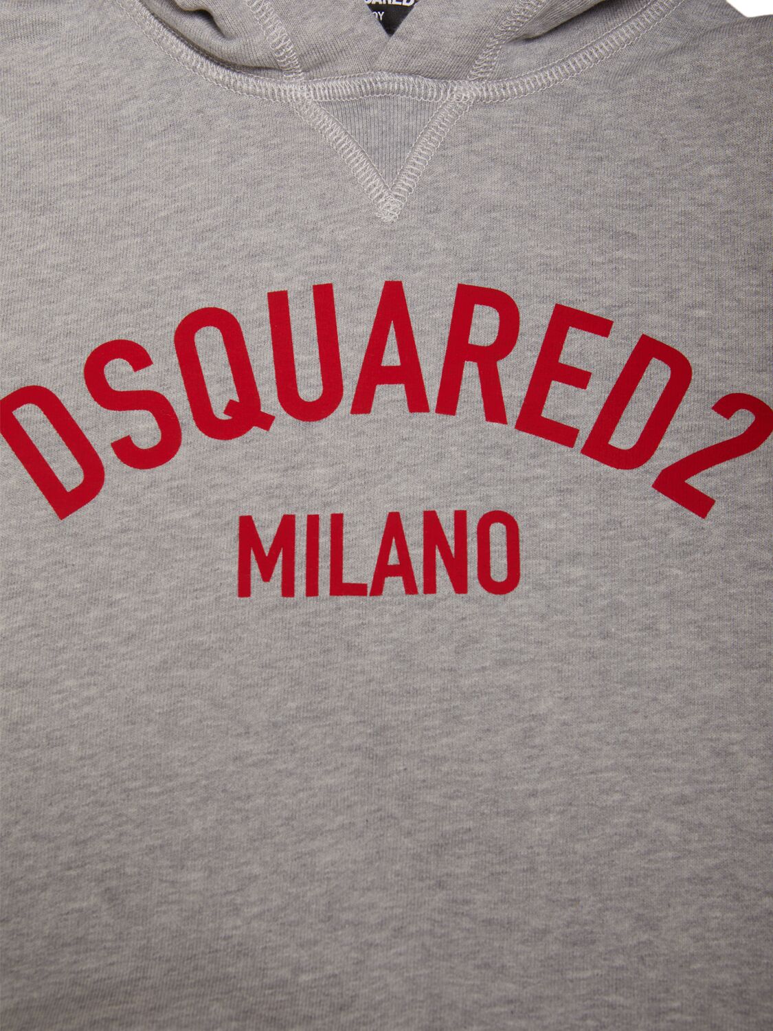 Shop Dsquared2 Cotton Hooded Sweatshirt In Grey