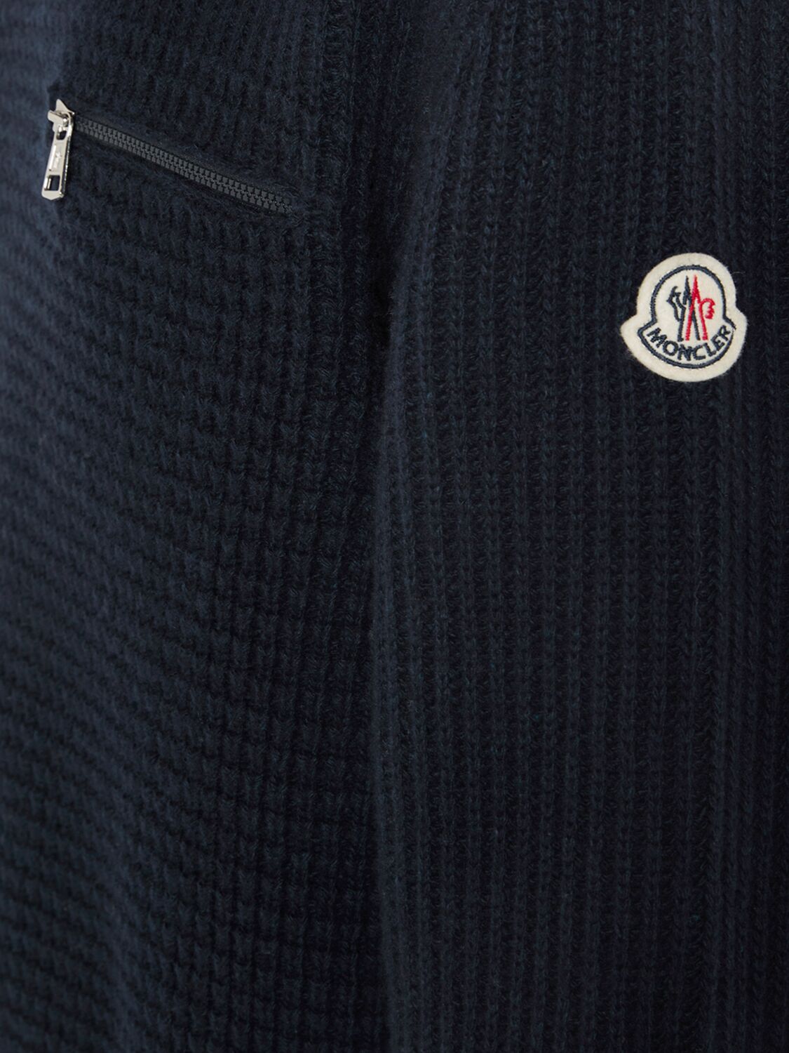 Shop Moncler Virgin Wool & Cashmere Sweater In Blue