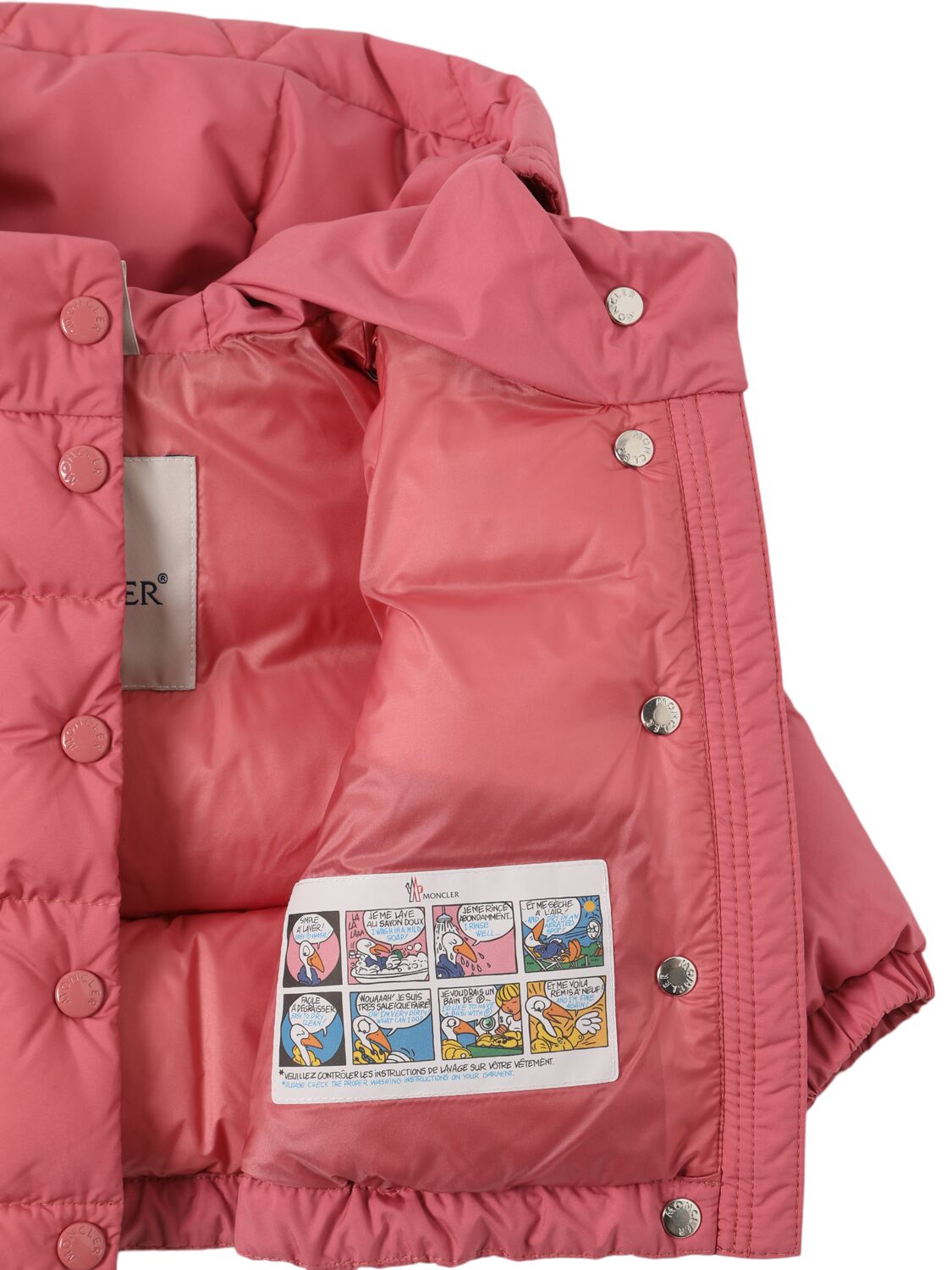 Shop Moncler Laurie Nylon Down Jacket In Pink