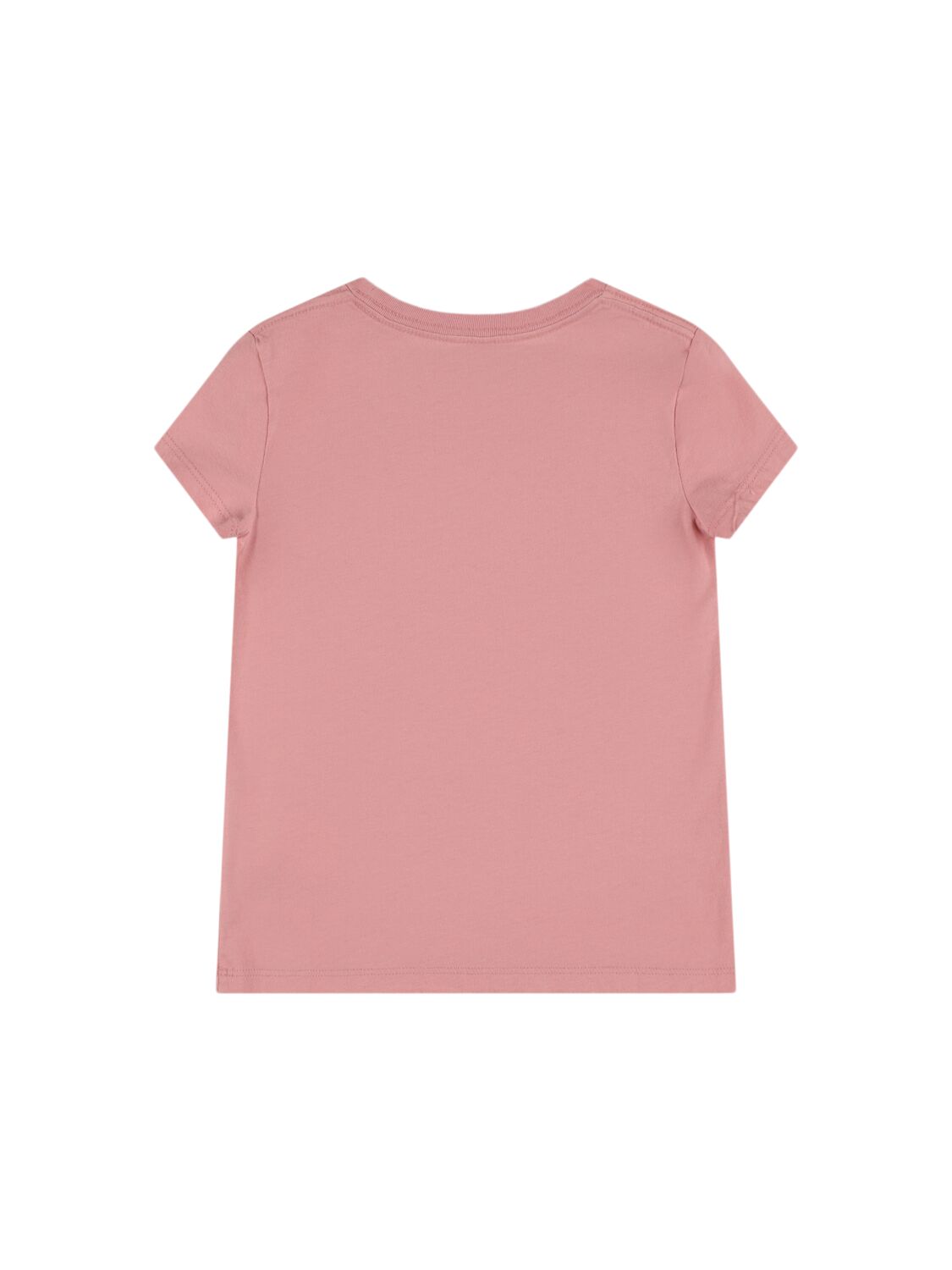 Shop Polo Ralph Lauren Embroidered Logo Cotton Jersey T-shirt In Rosa