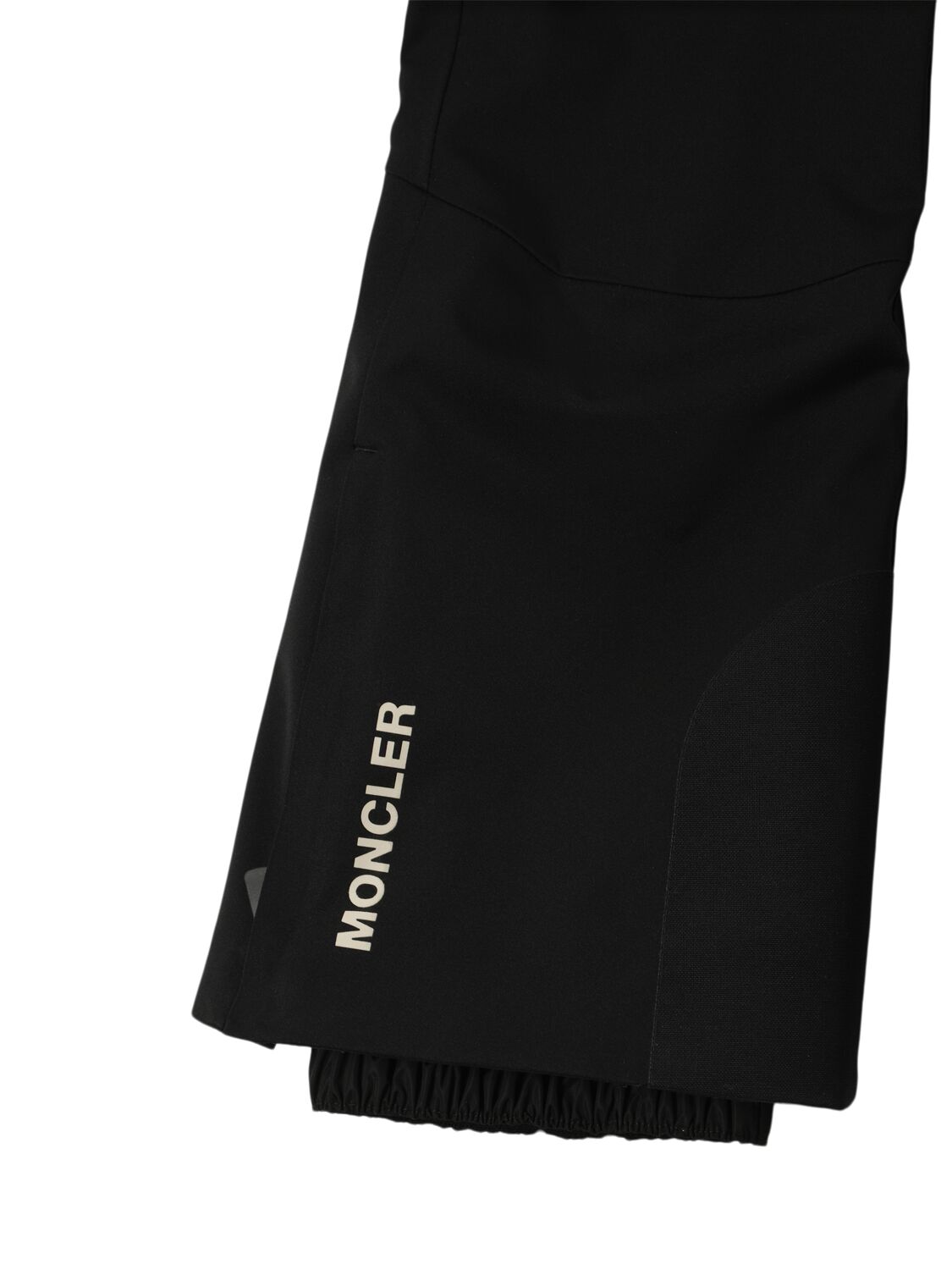 Shop Moncler High Performance Nylon Ski Pants In Black