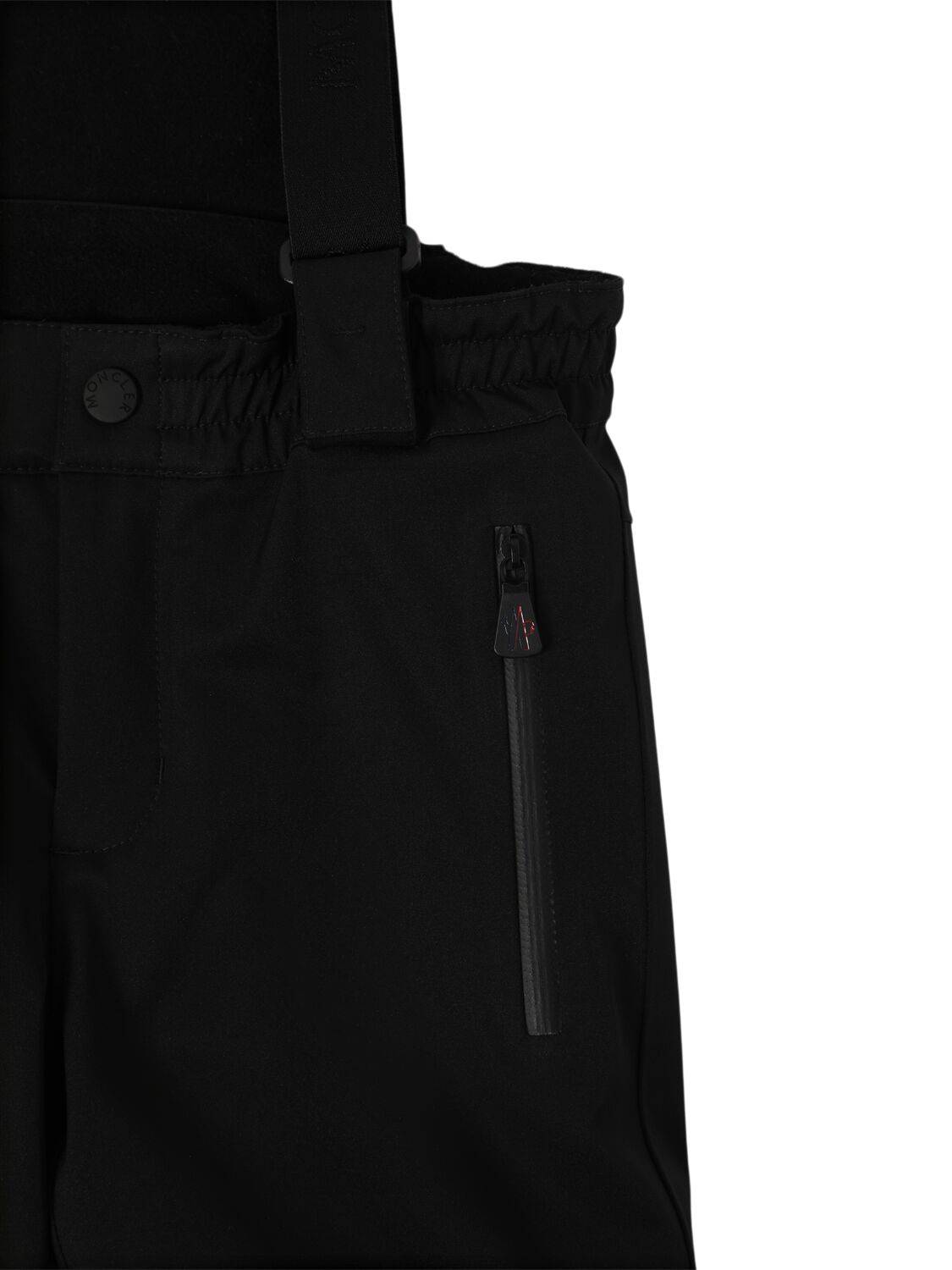 Shop Moncler High Performance Nylon Ski Pants In Black